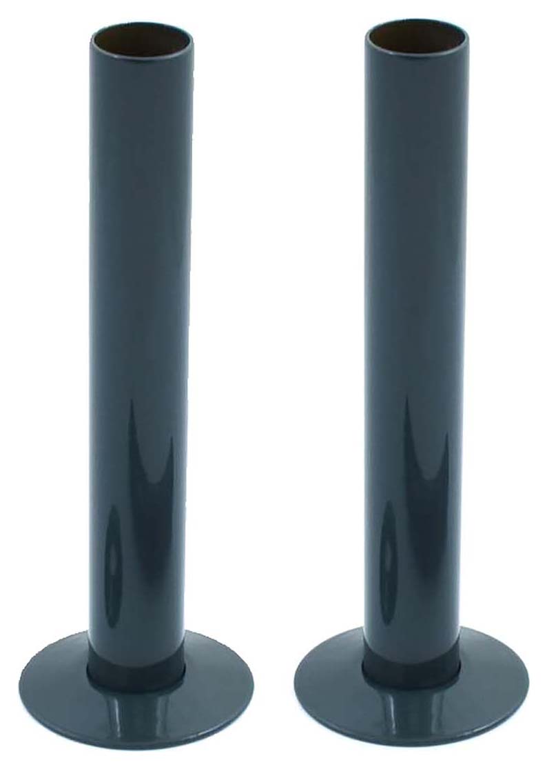 K-Rad Anthracite Grey Pipes & Rosettes 15mm - Pack of 2