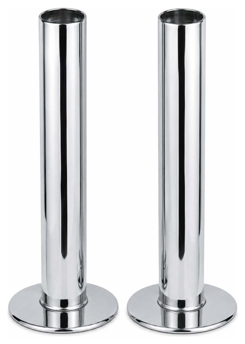 K-Rad Chrome Pipes & Rosettes 15mm - Pack of 2