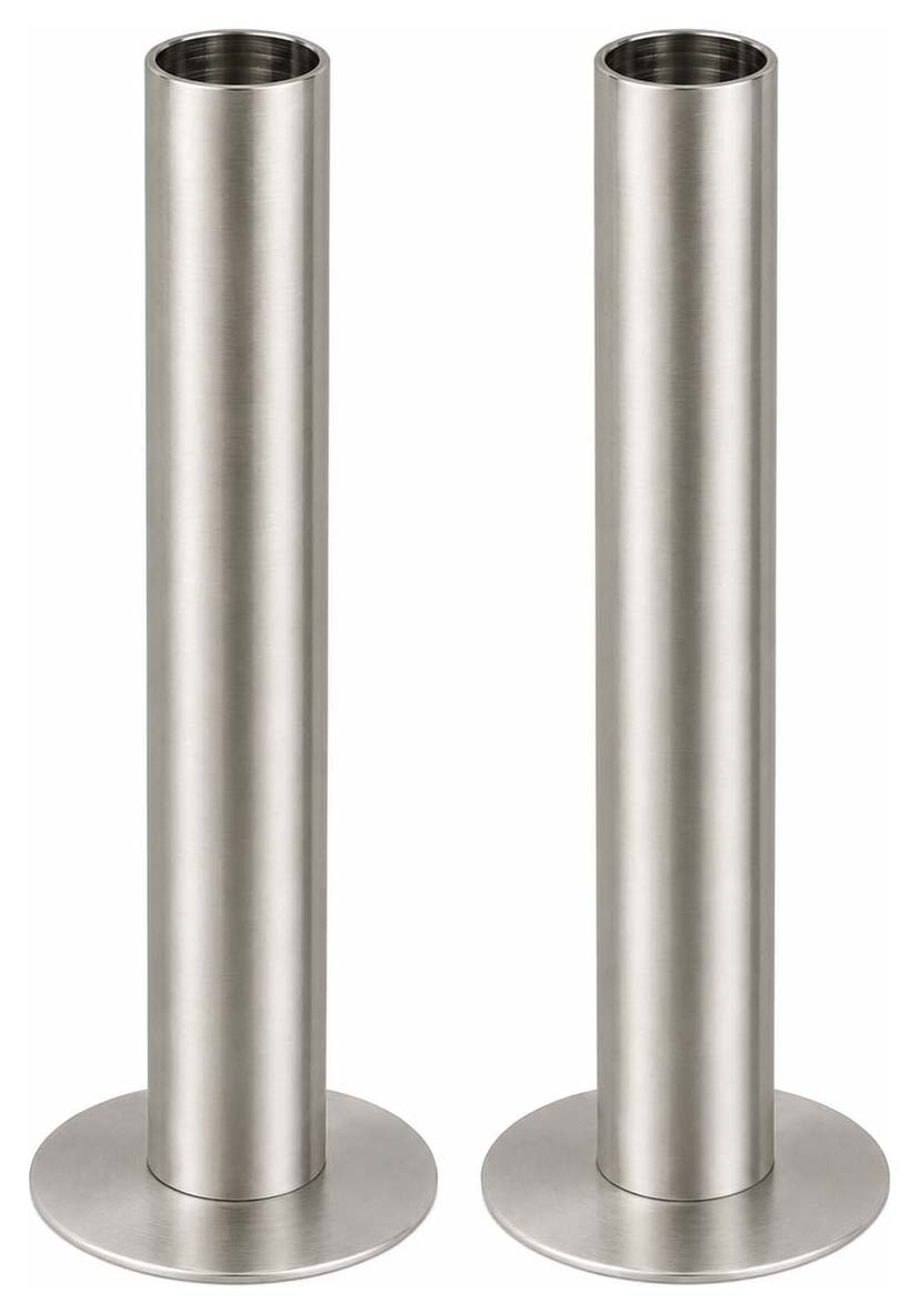 K-Rad Nickel Pipes & Rosettes 15mm - Pack of 2