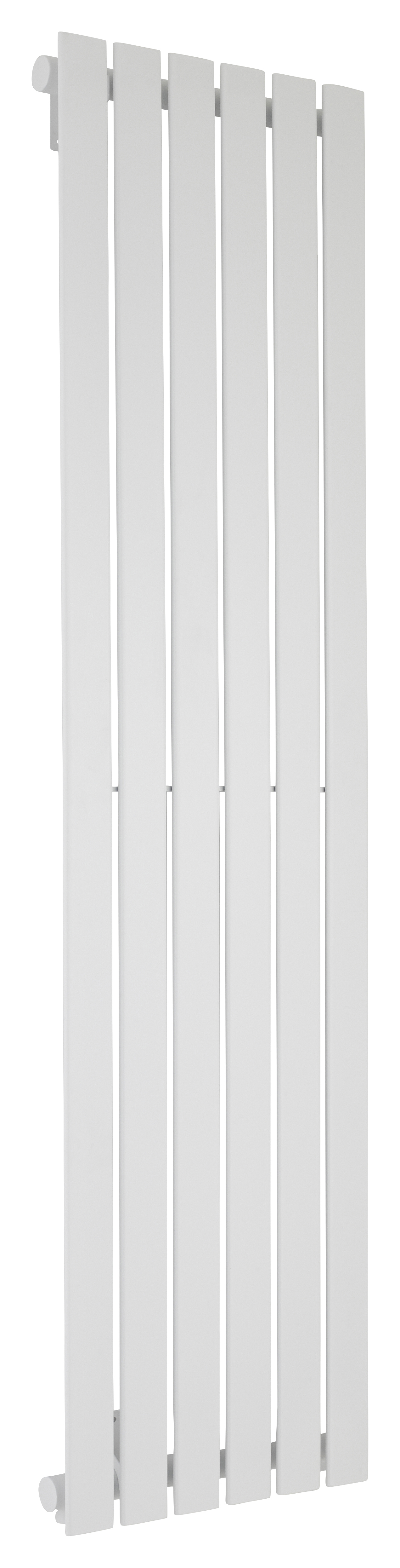 K-Rad White Boston Single Panel Vertical Designer Radiator - 1600mm