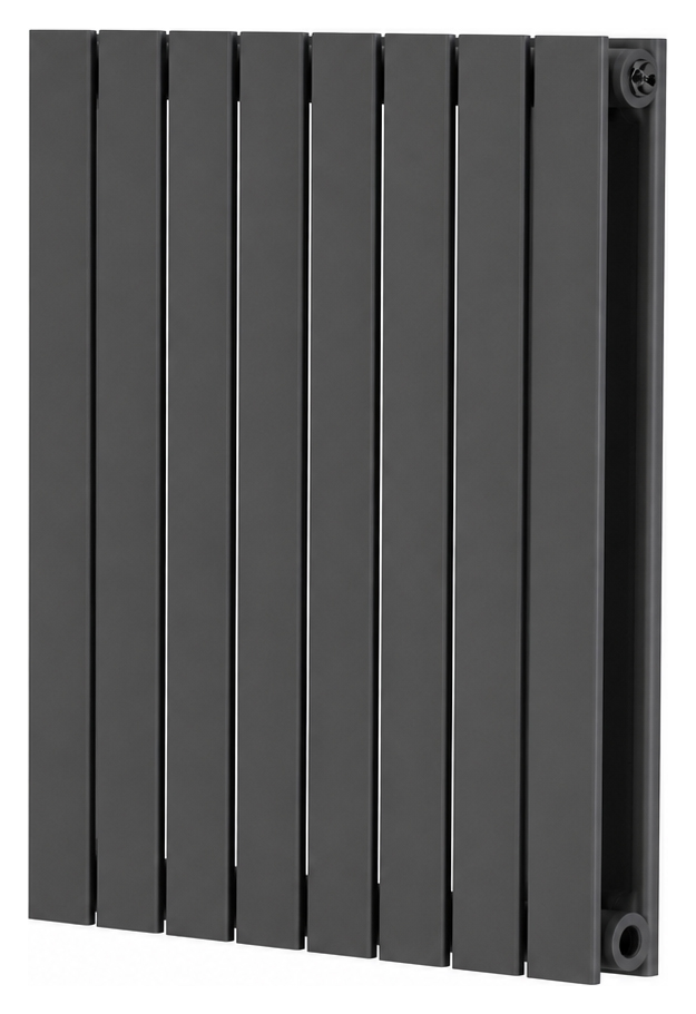 K-Rad Grey Boston Double Panel Horizontal Designer Radiator - 600mm