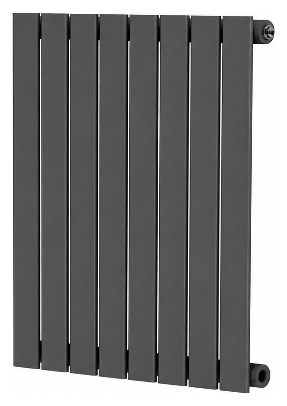 K-Rad Grey Boston Single Panel Horizontal Designer Radiator - 600mm