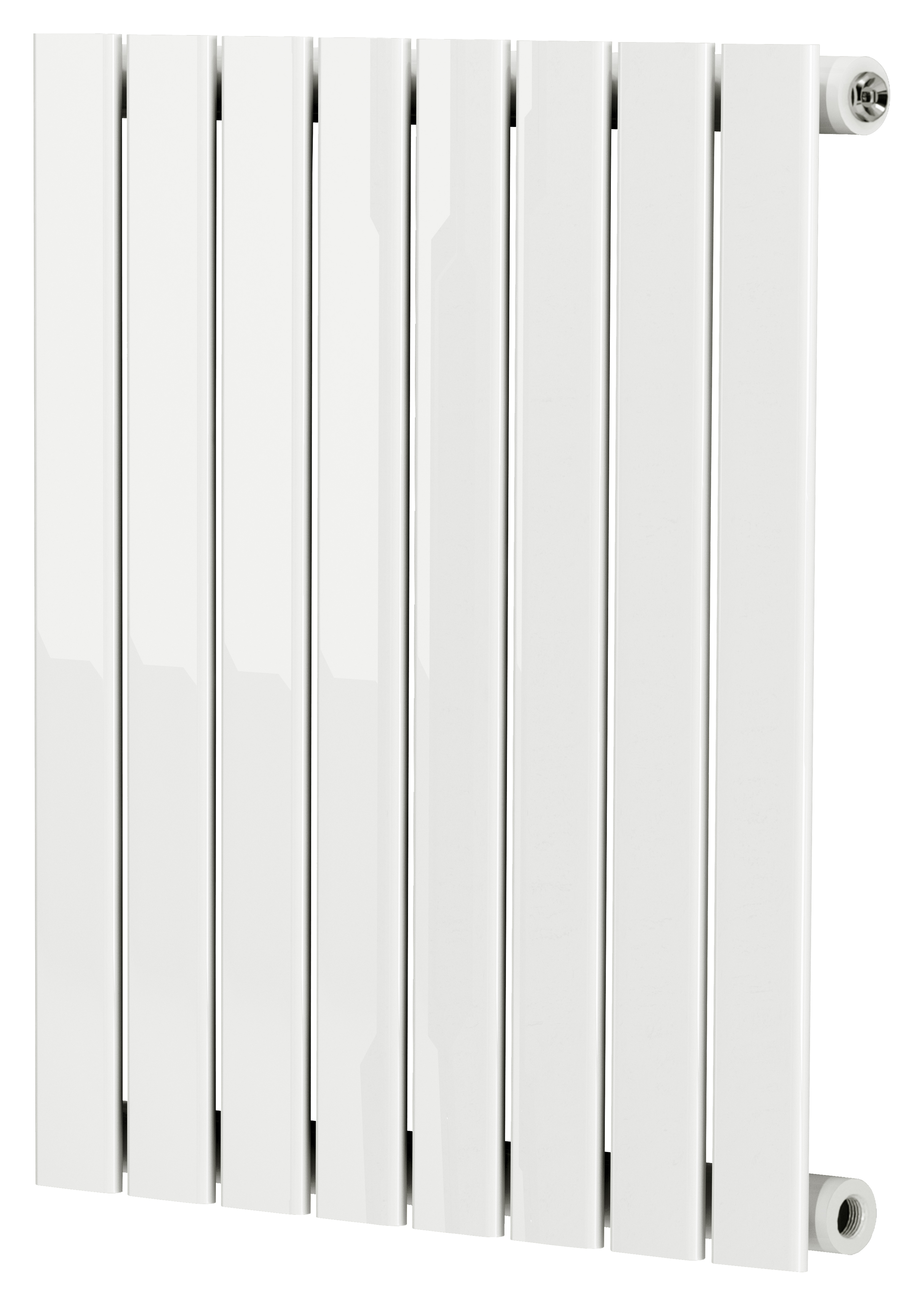 K-Rad White Boston Single Panel Horizontal Designer Radiator - 600mm