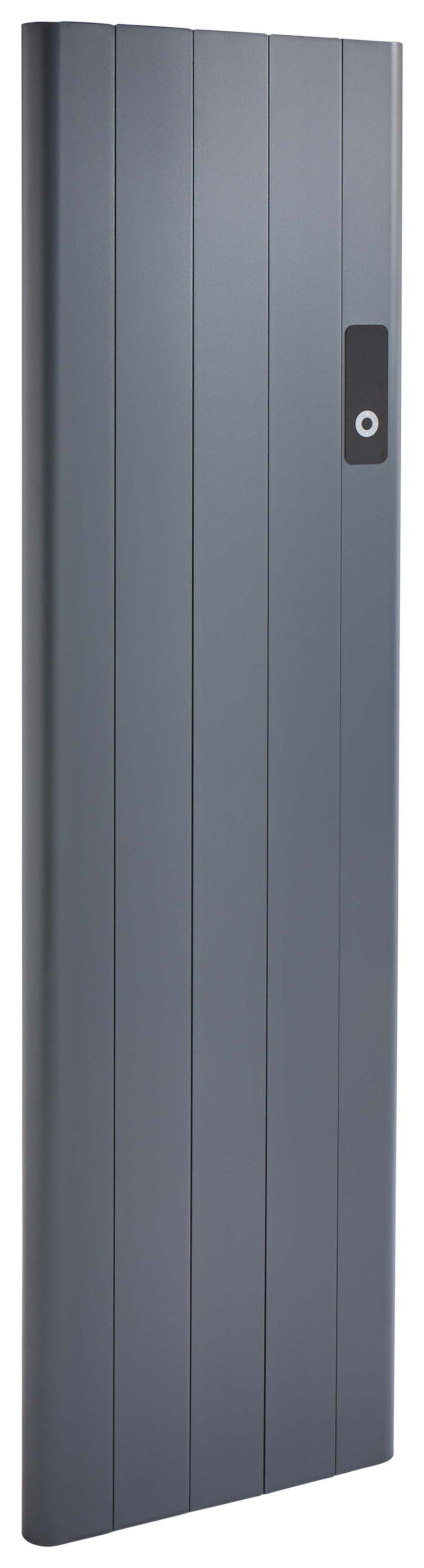K-rad Anthracite Grey Capri Single Panel Vertical Electric Radiator 1500w - 1600 X 453mm