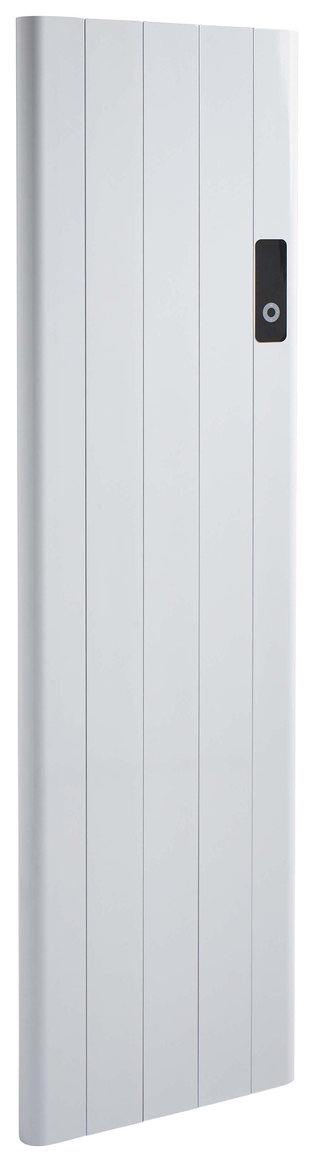 K-rad White Capri Single Panel Vertical Electric Radiator 1500w - 1600 X 453mm