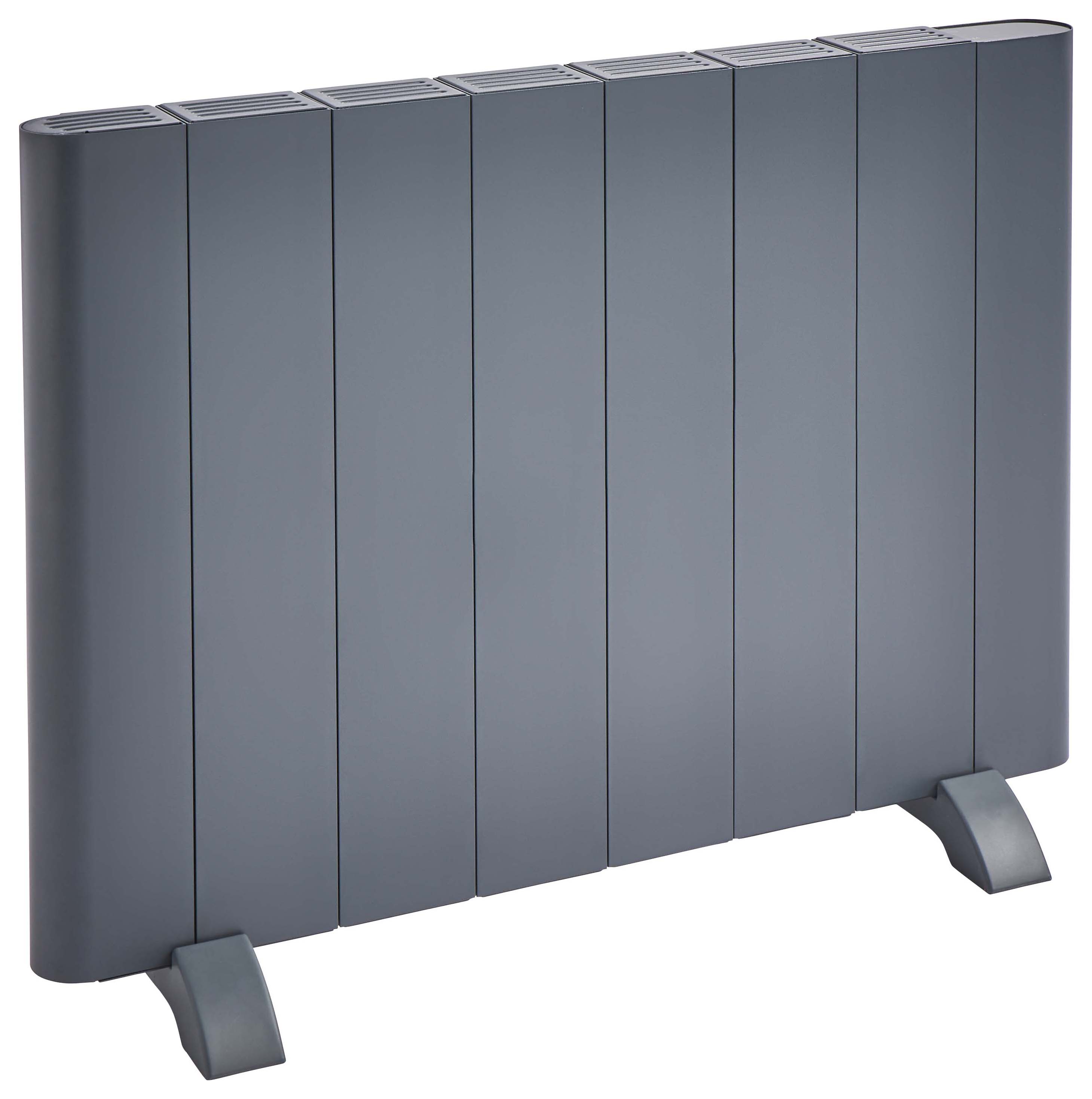 K-rad Anthracite Grey Capri Single Panel Horizontal Electric Radiator 1500w - 500 X 725mm
