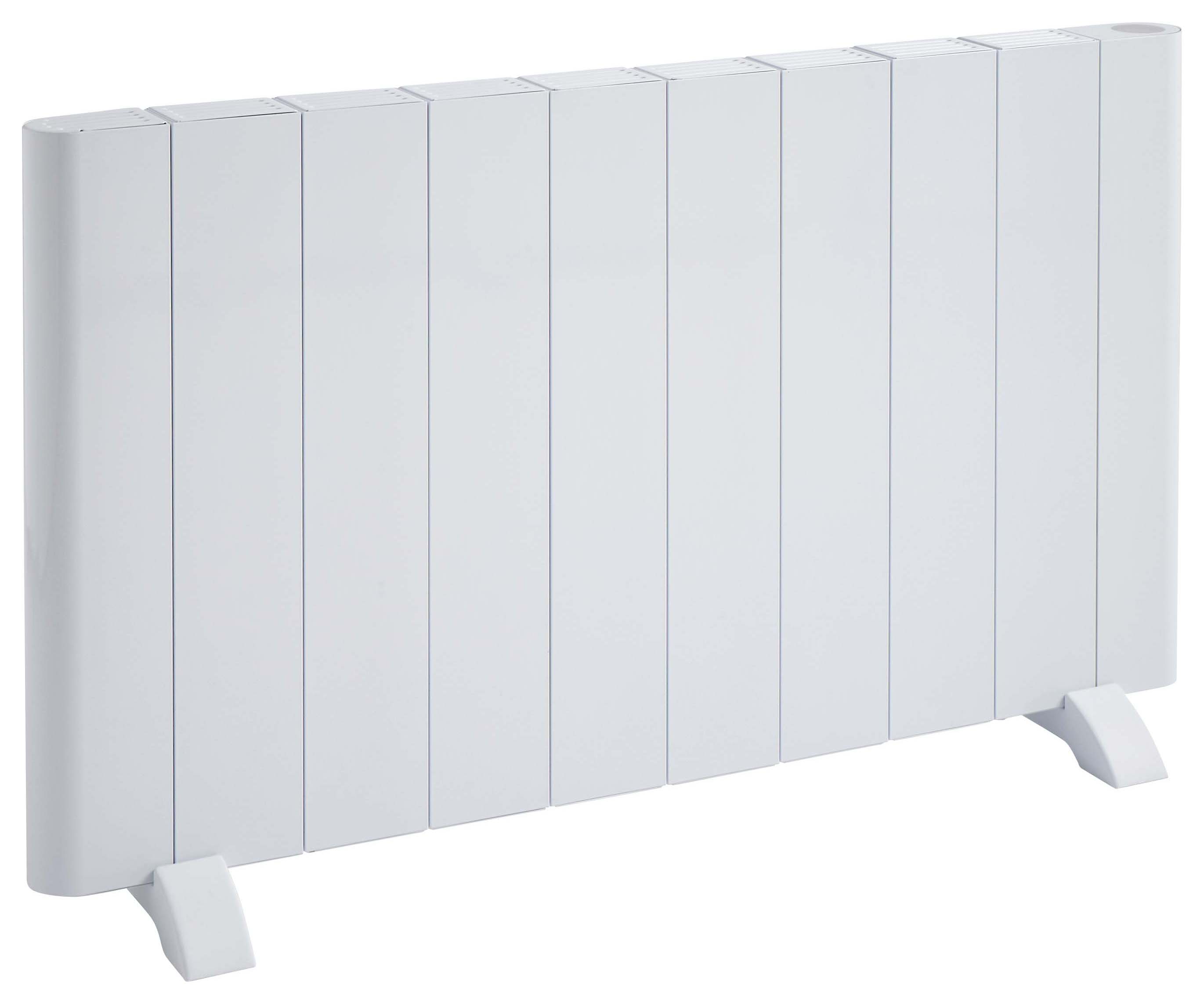 K-rad White Capri Single Panel Horizontal Electric Radiator 2000w - 500 X 907mm