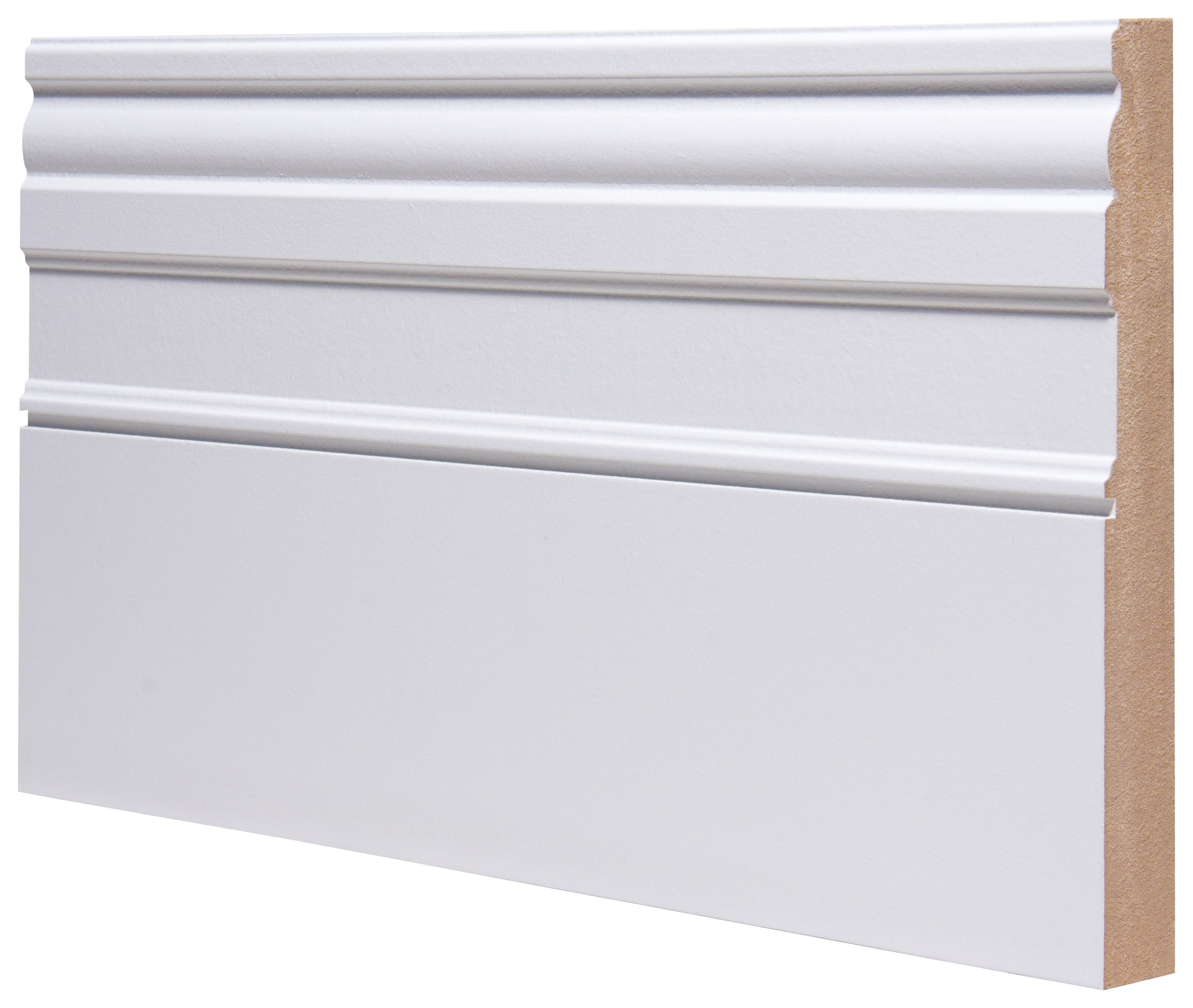 Georgian Primed MDF Skirting - 25 x 194 x 4200mm