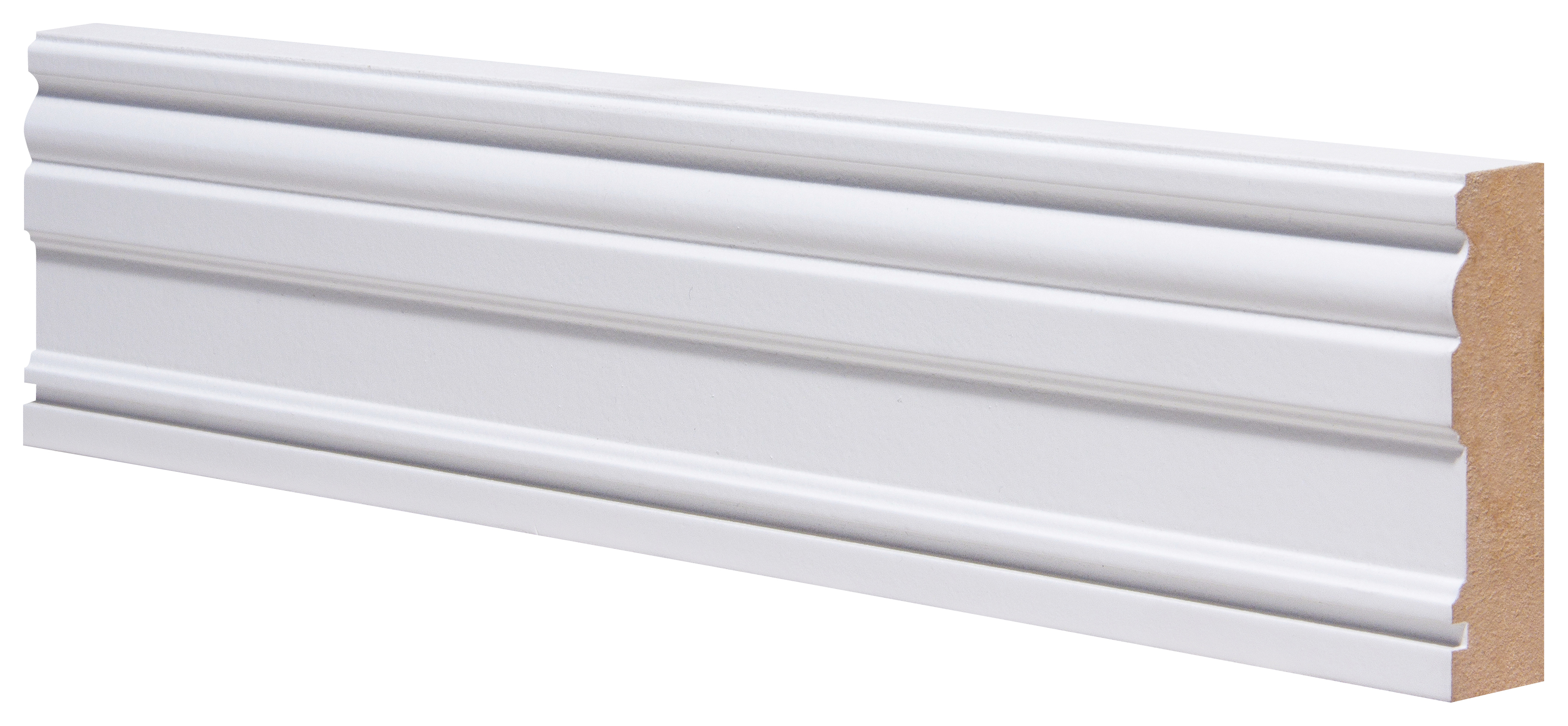 Georgian Primed MDF Architrave - 25 x 80 x 2100mm - Pack of 5