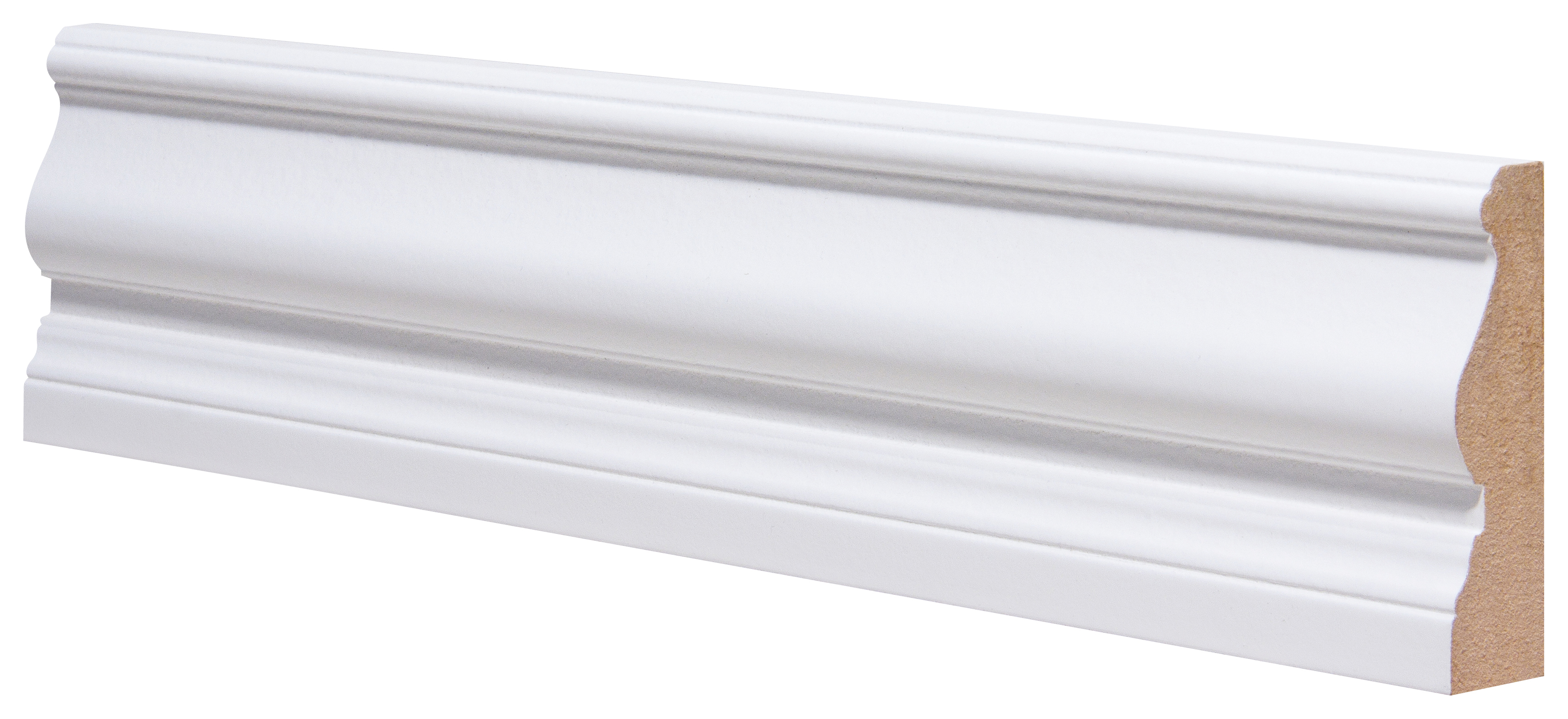 Edwardian Primed MDF Architrave - 25 x 80 x 2100mm - Pack of 5
