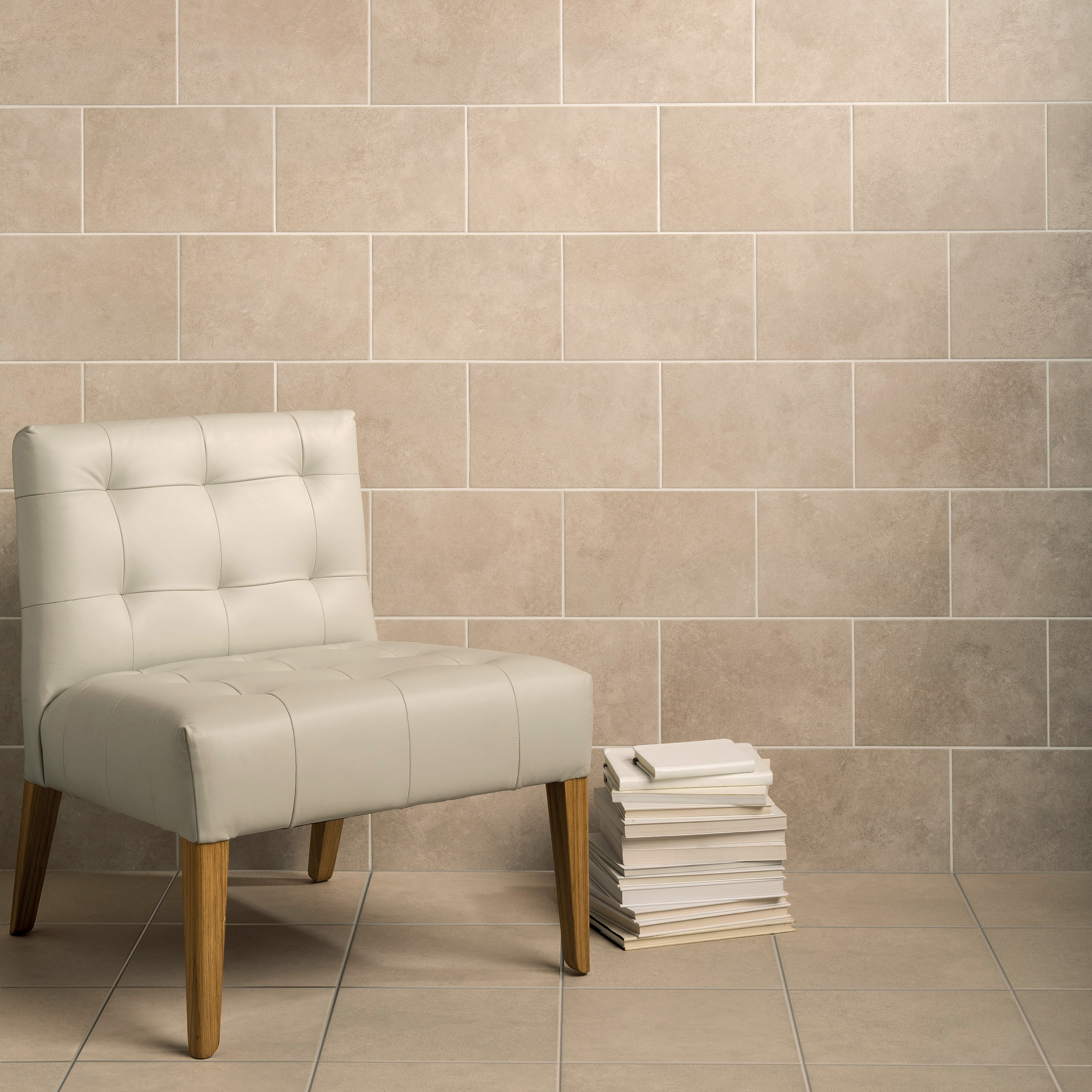 Johnson County Old Stone Grey Matt Ceramic Wall Tile - 300 x 200mm