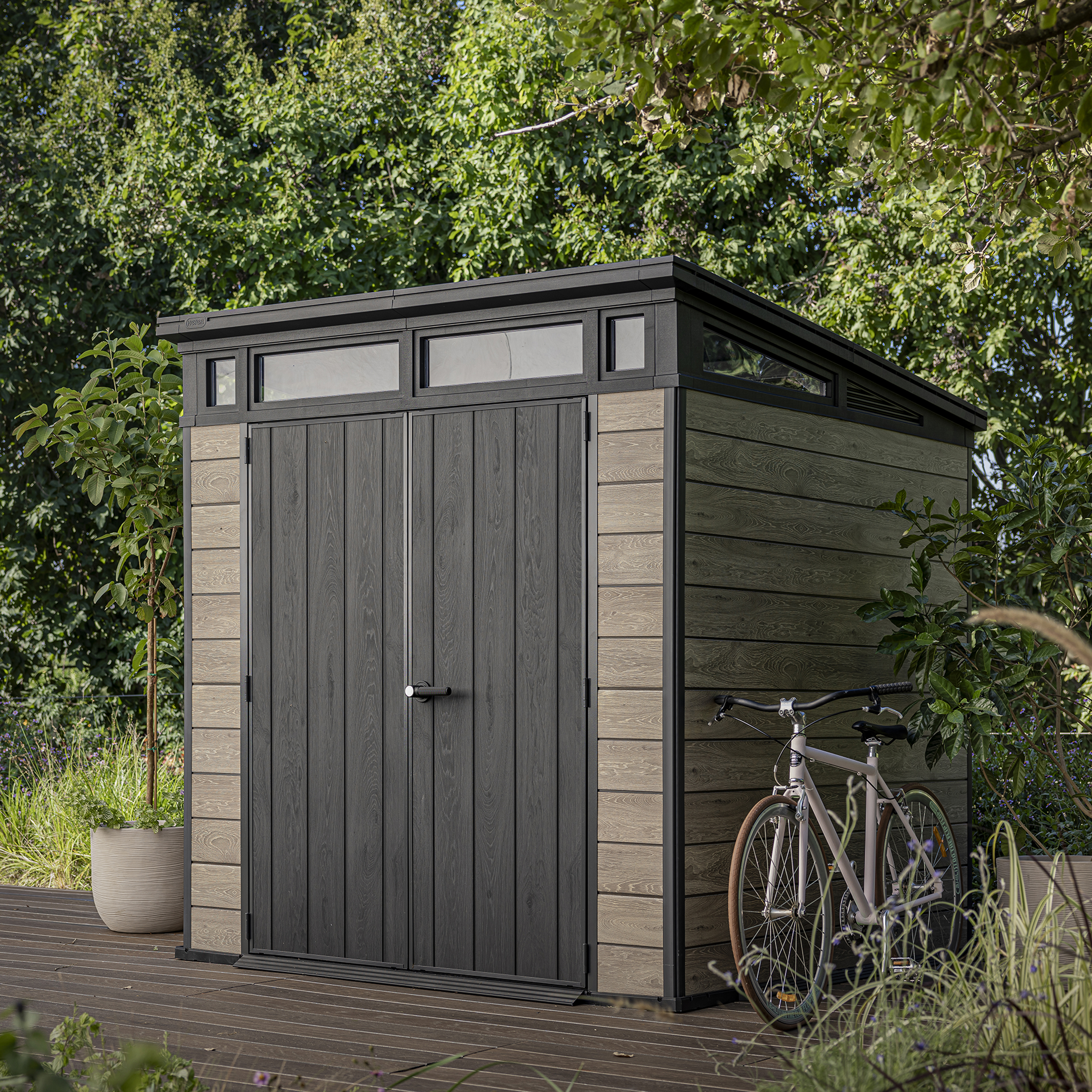 Keter Artisan Evotech Outdoor Garden Shed - 7 x 7ft