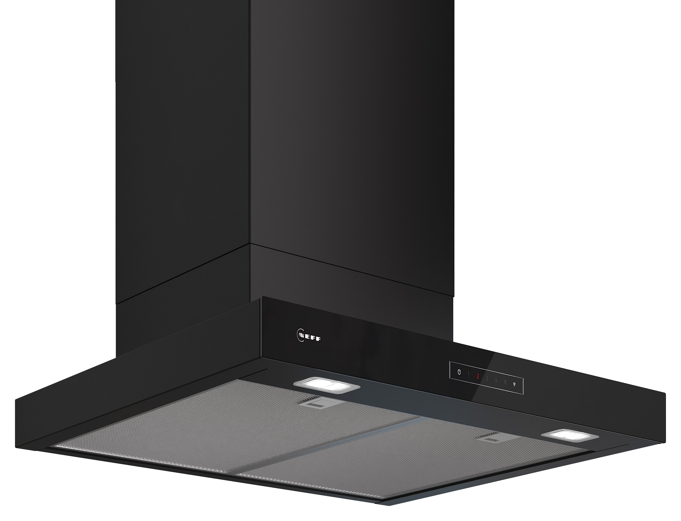 Neff N 70 D67BDN2S0B wall-mounted cooker hood 60cm - Matt black