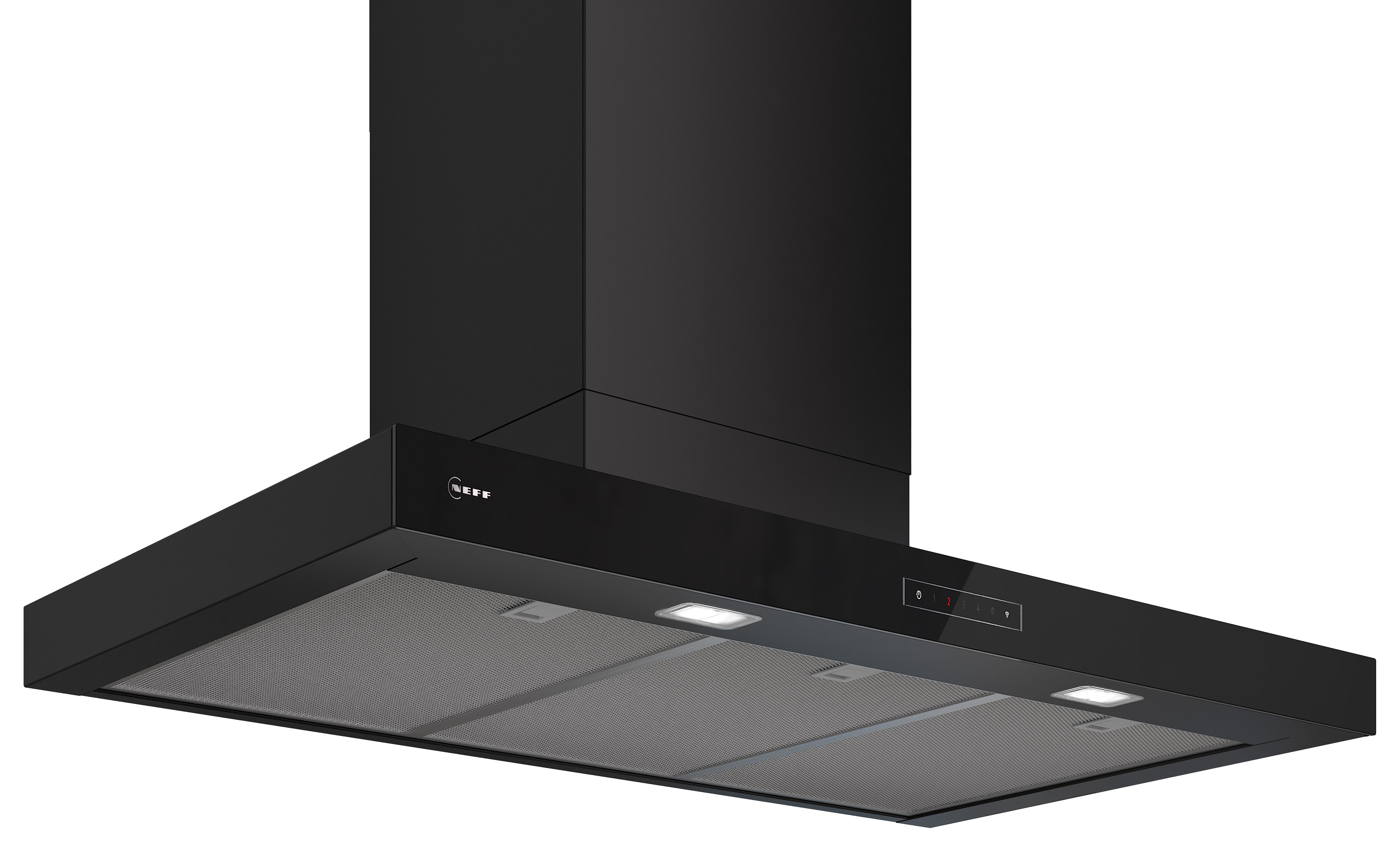 Neff N 70 D97BDN2S0B wall-mounted cooker hood 90cm - Matt black
