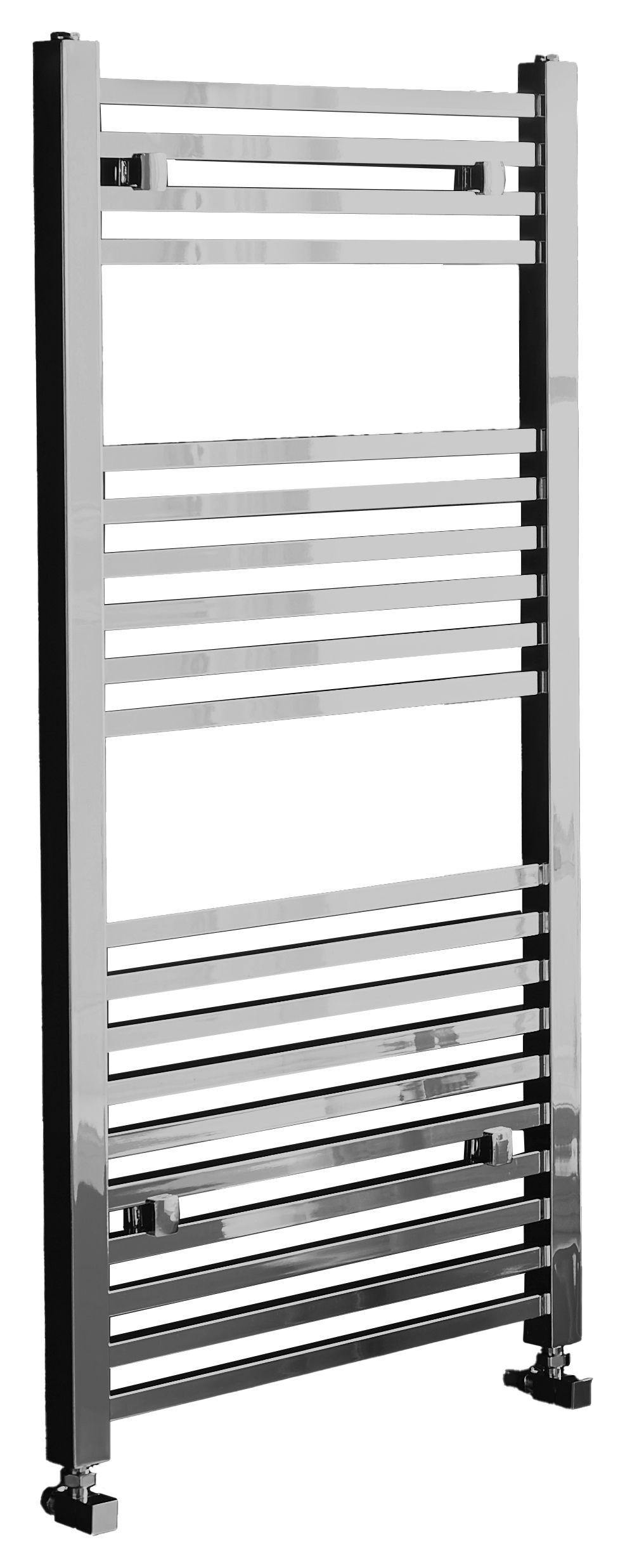K-Rad Chrome Vertical Square Towel Radiator - 600mm