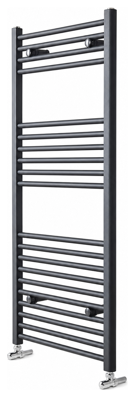 K-rad Grey Vertical Straight Towel Radiator - 800 X 400mm
