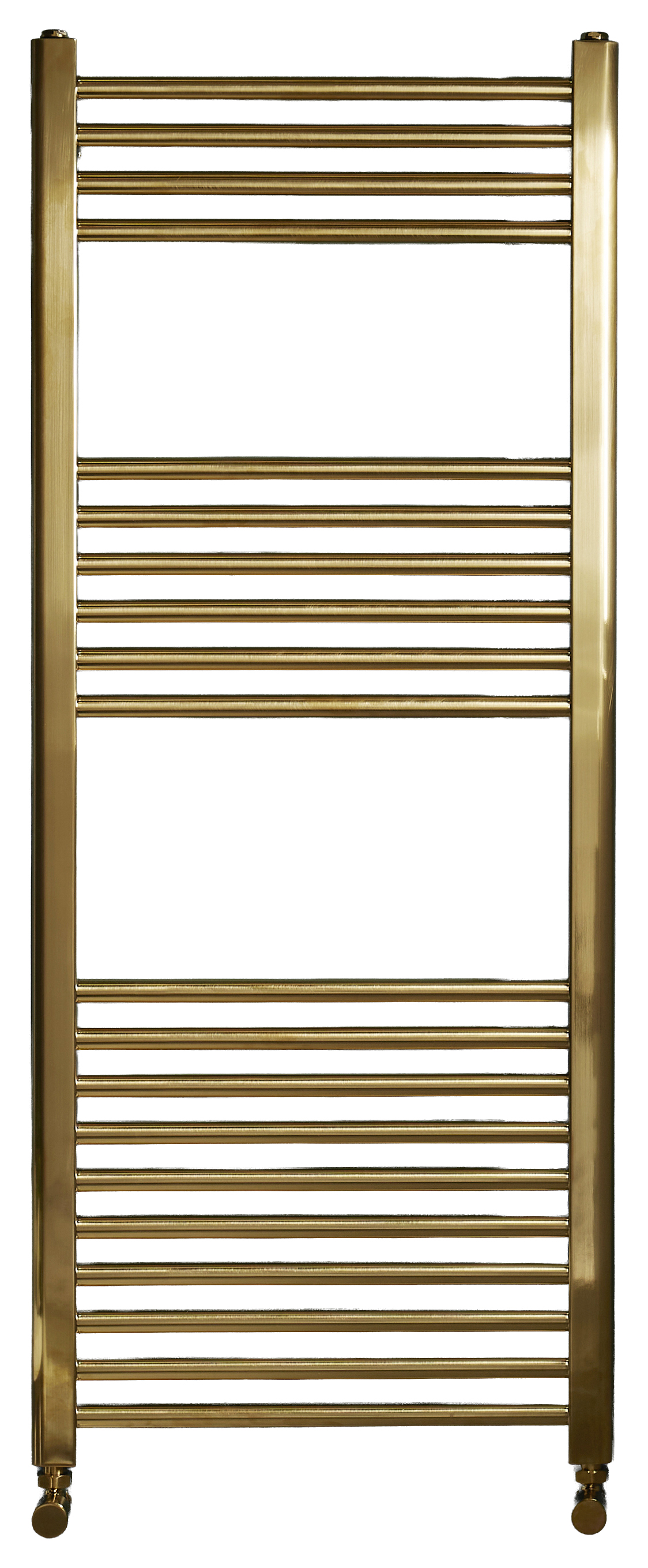 K-Rad Brass Vertical Straight Towel Radiator - 500mm