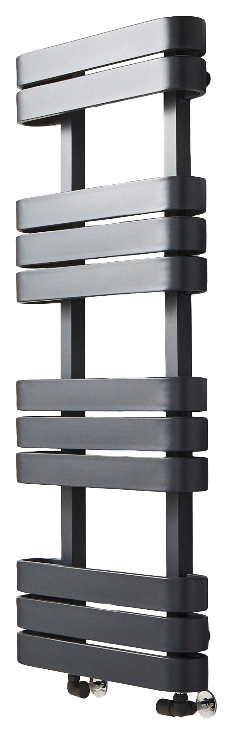 K-rad Anthracite Grey Tampa Vertical Towel Radiator - 1200 X 500mm