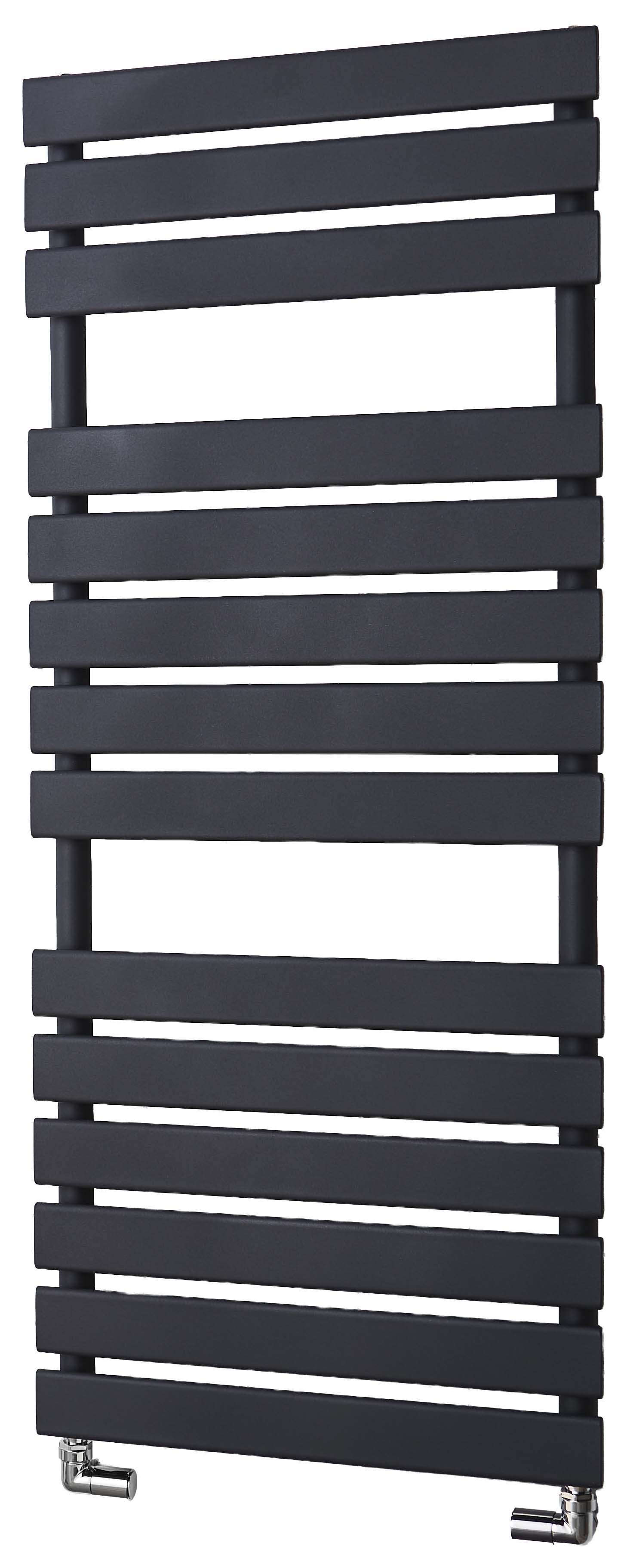 K-rad Grey Atlantic Vertical Towel Radiator - 1200 X 500mm