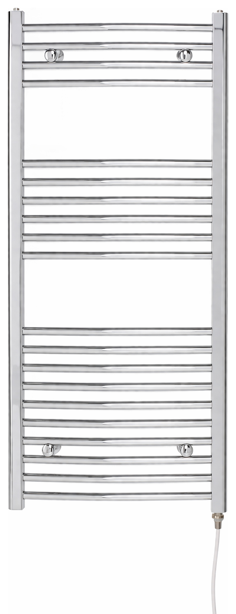 K-rad Chrome Electric Vertical Straight Towel Radiator 200w - 1000 X 500mm