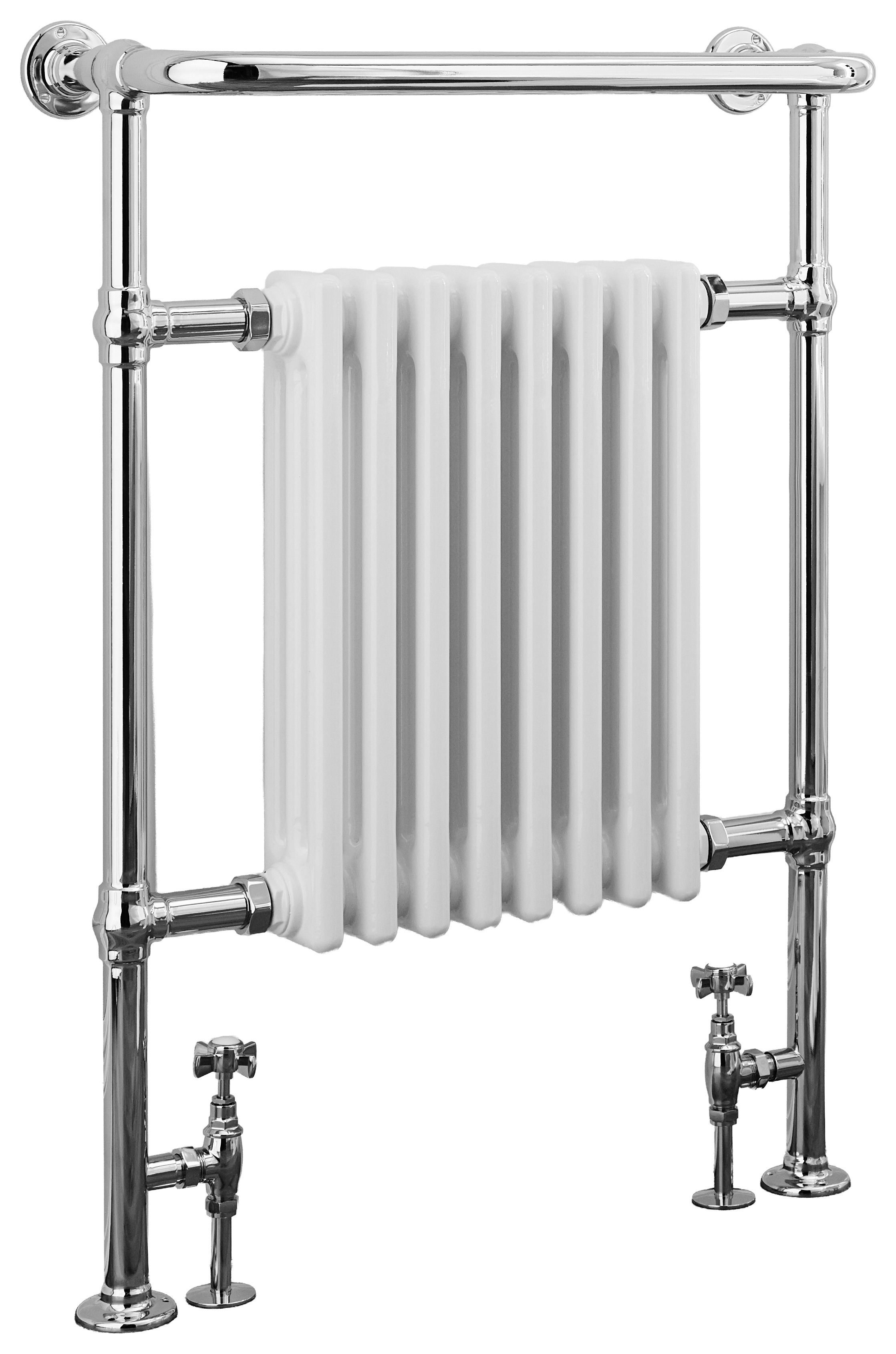 K-Rad White Crown Vertical Towel Radiator - 945mm