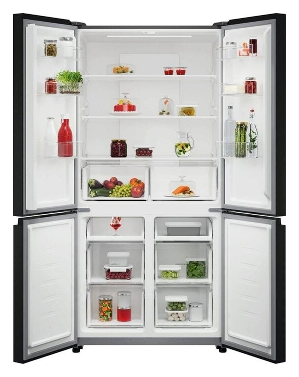 AEG OM7MR601DB 4-Door American Style Fridge Freezer - Black