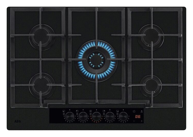 AEG HKB75341NL Gas On Glass Hob - 75cm
