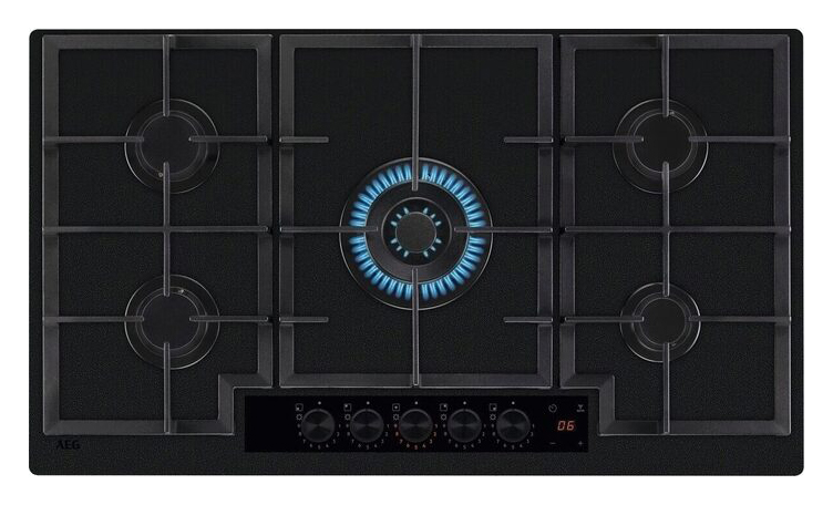 AEG HKB95341NL Gas On Glass Hob - 90cm