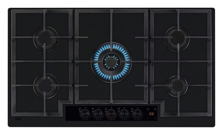 AEG HKB95341NL Gas On Glass Hob - 90cm