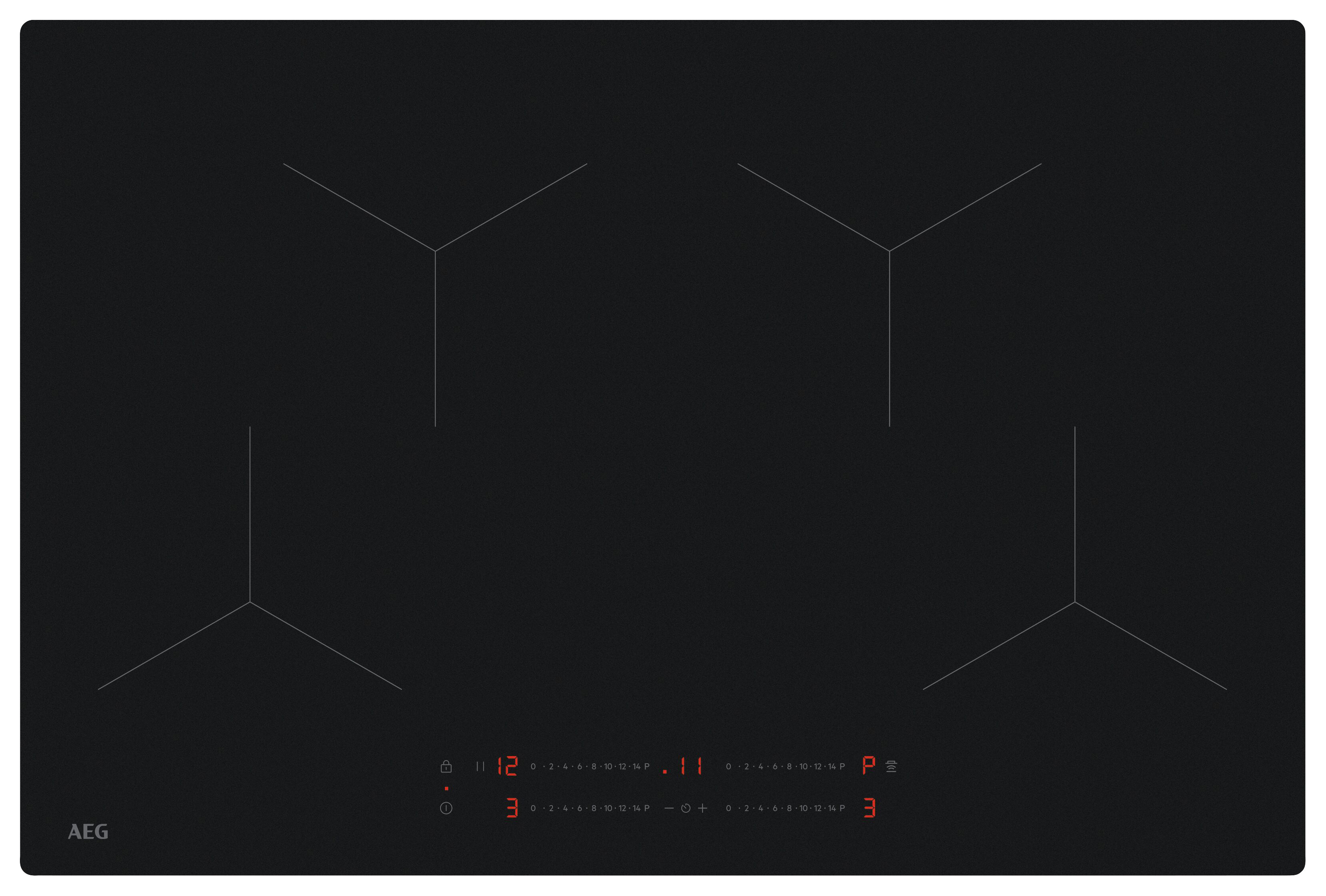 AEG OIO84A00IT SaphirMatt 4 Zone Induction Hob - 80cm