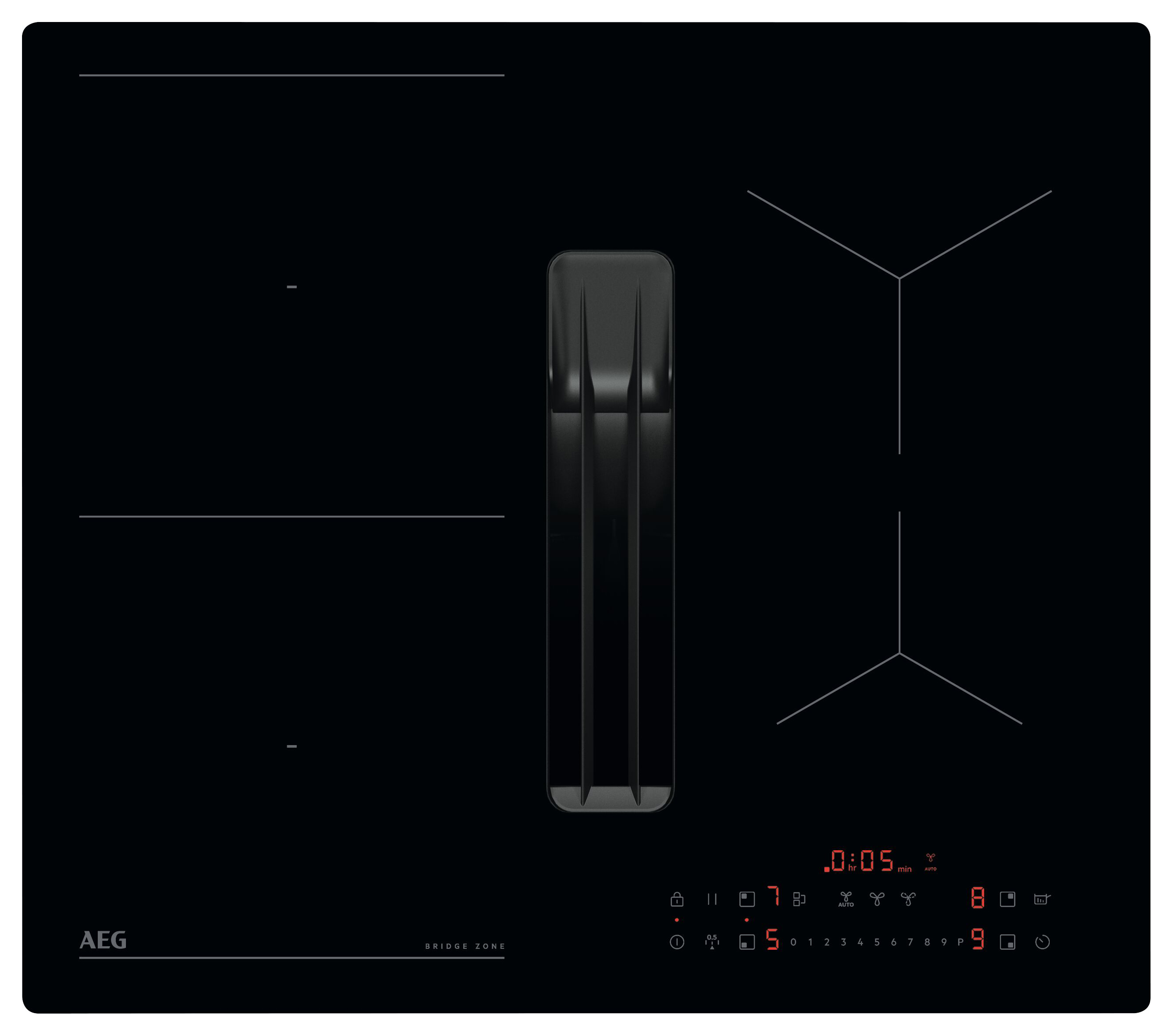 AEG TT64CB00CB Hob with Extraction 60cm