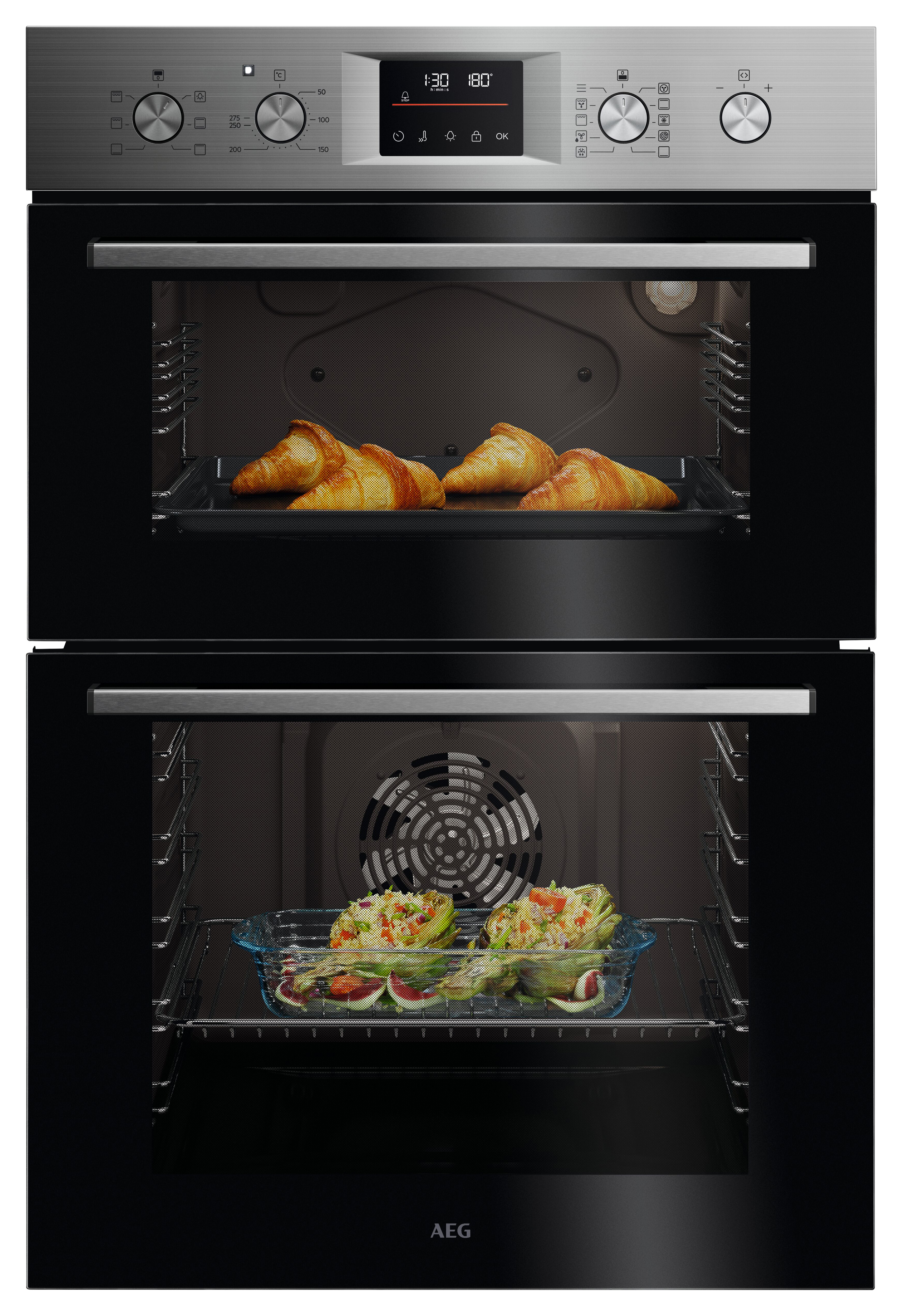 AEG OU5CP40M Multifunction Double Oven - Stainless Steel