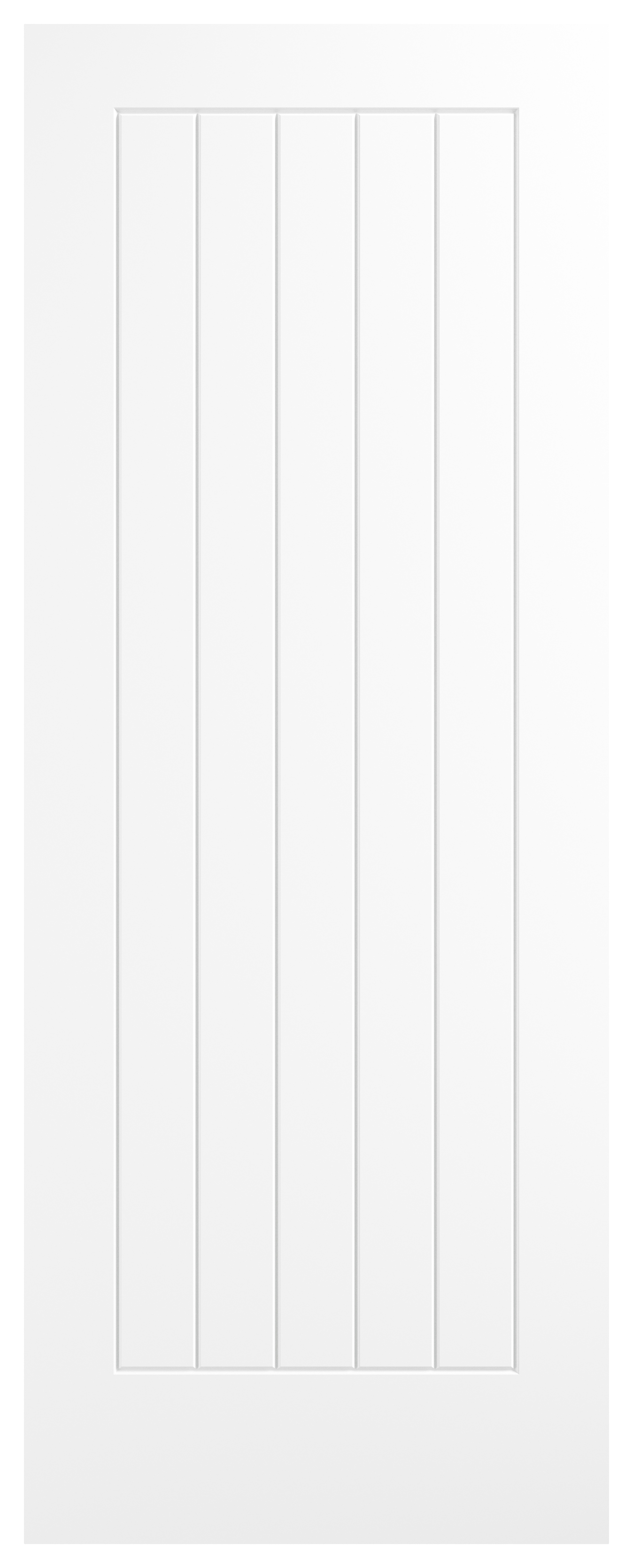 Wickes Geneva White Smooth Moulded Cottage Internal Door - 2040 x 726mm