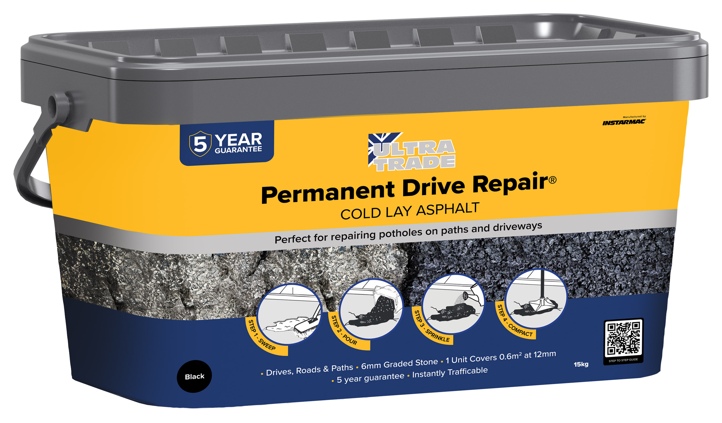 UltraTrade Permanent Pothole Repair - 15kg
