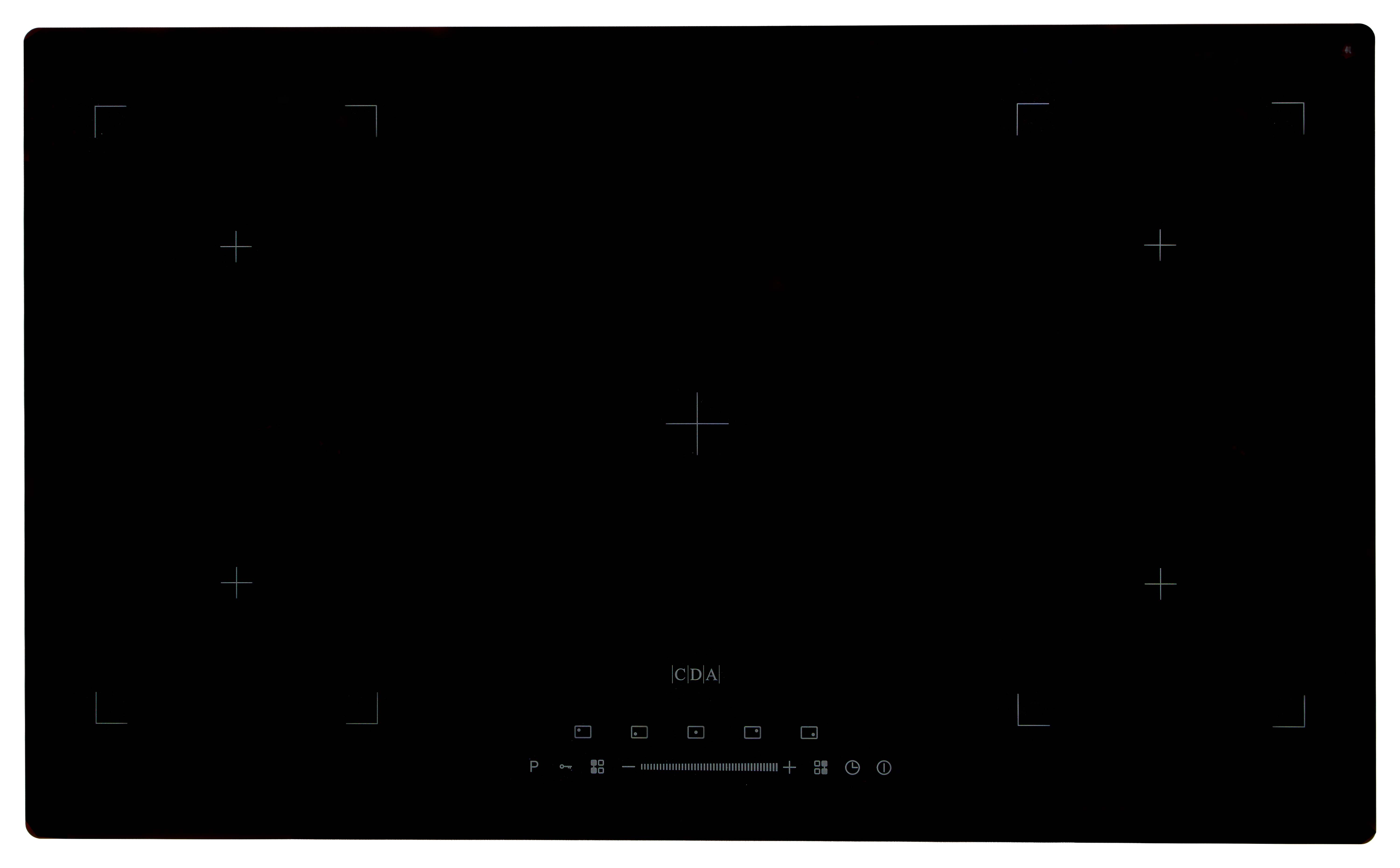 CDA HN9050FR 90cm Five Zone Induction Hob - Black