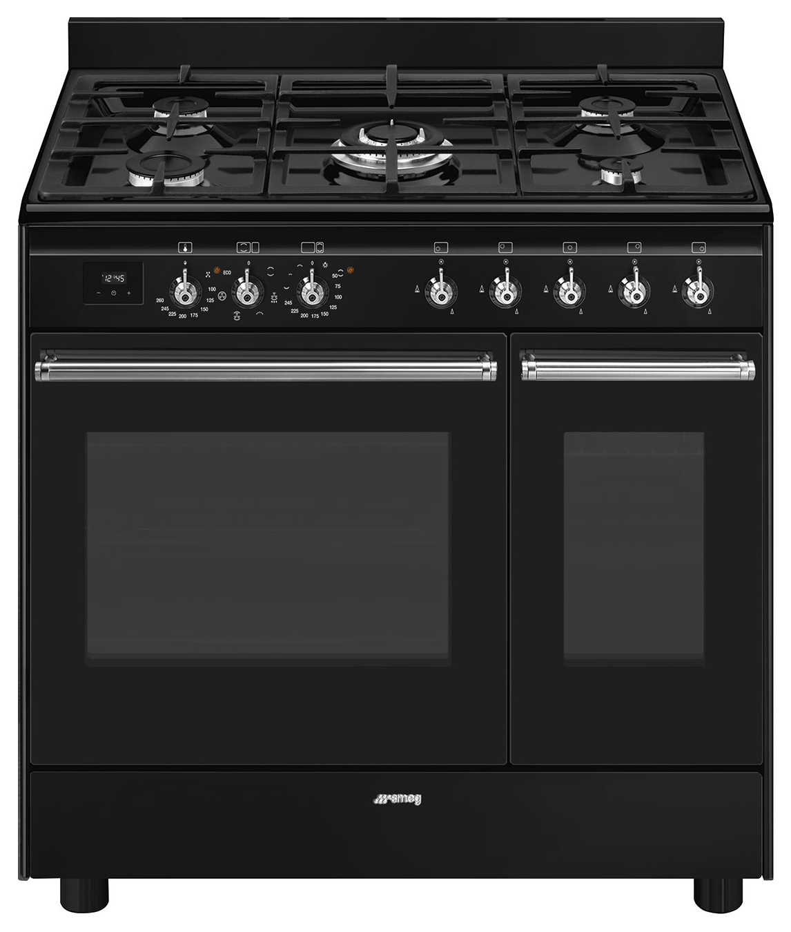Smeg CX92GMBL Twin Cavity 90cm Dual Fuel Range Cooker