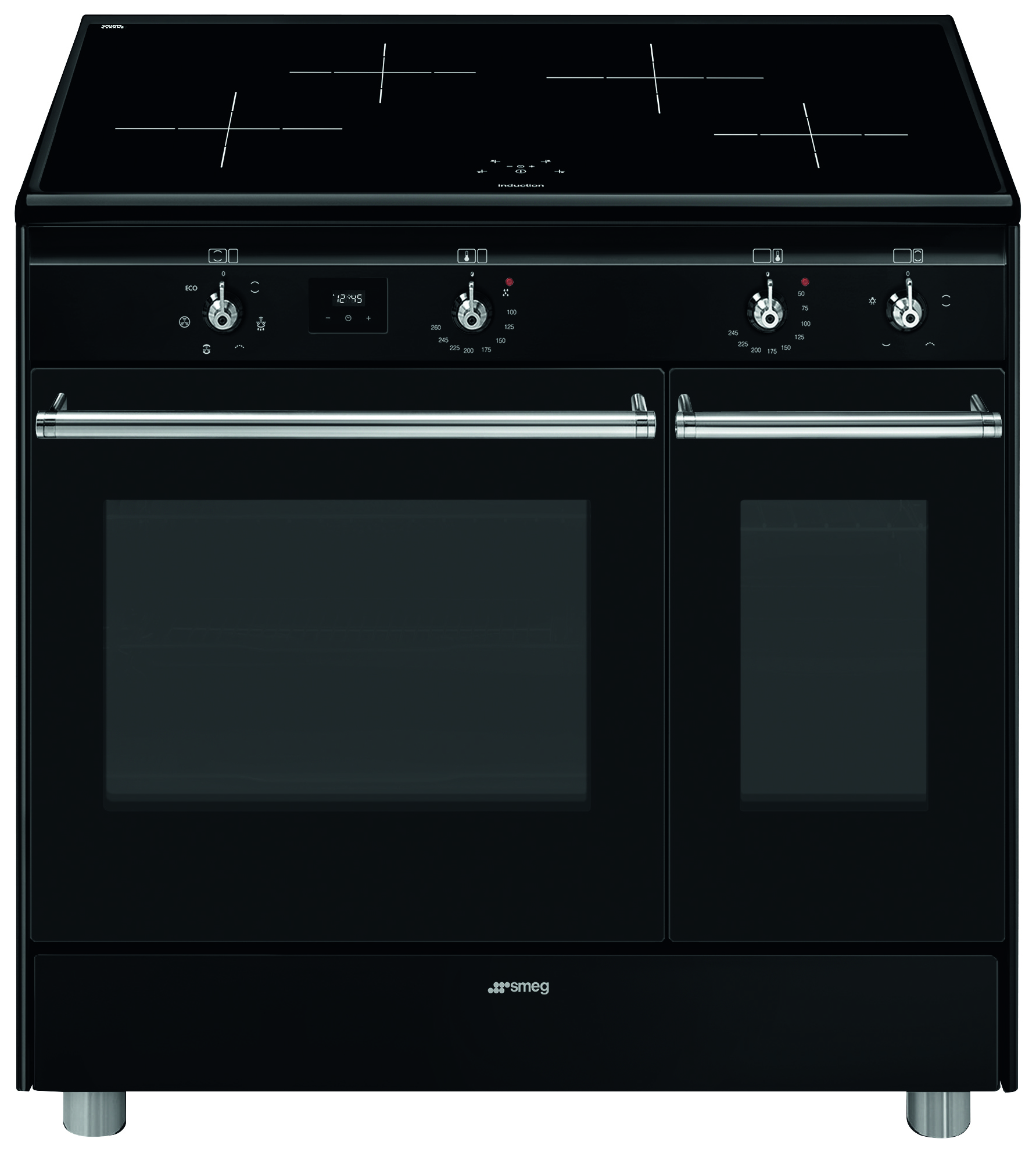 Smeg CX92IMBL Twin Cavity 90cm Induction Range Cooker