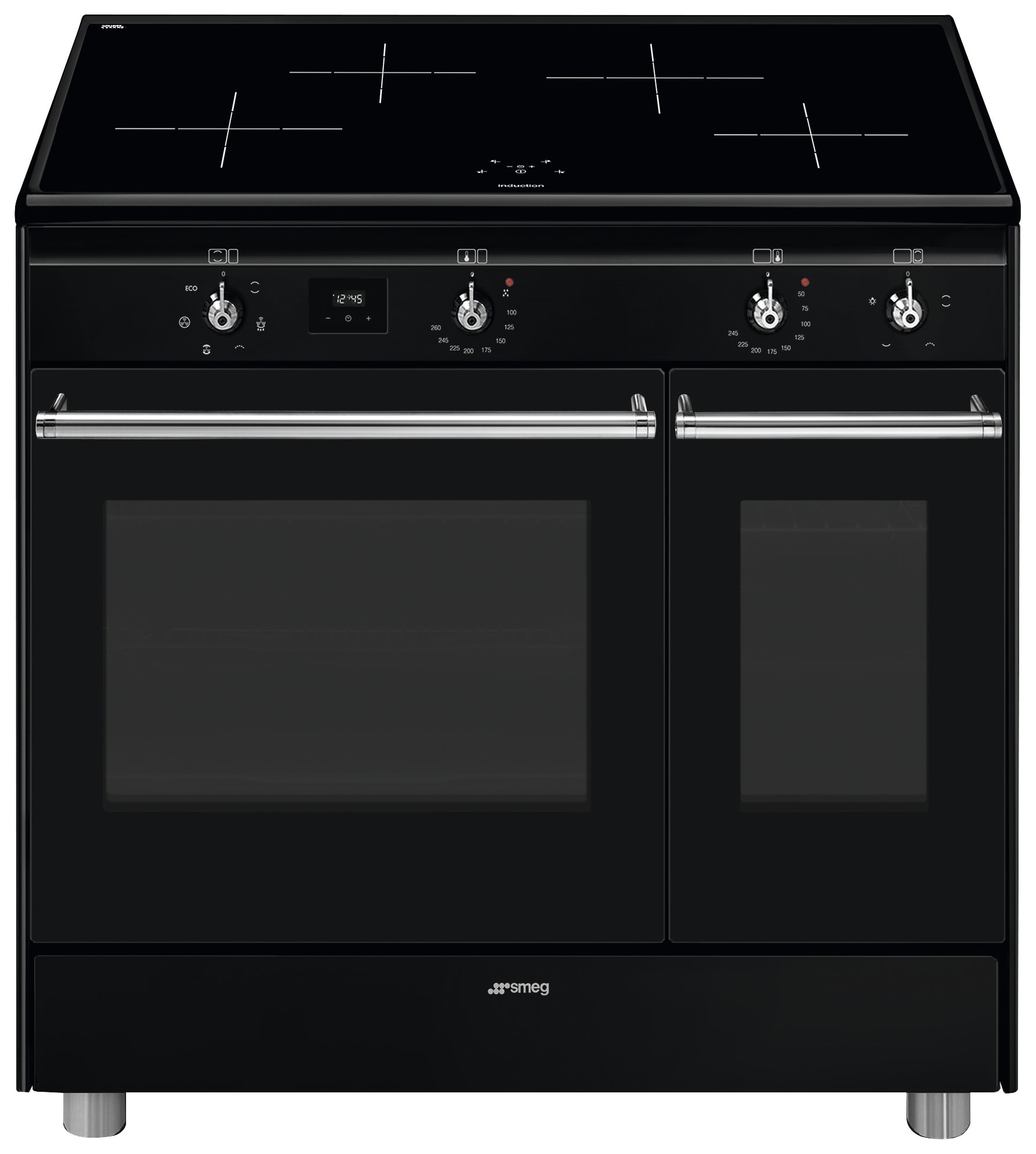 Smeg CX92IMBL Twin Cavity 90cm Induction Range Cooker