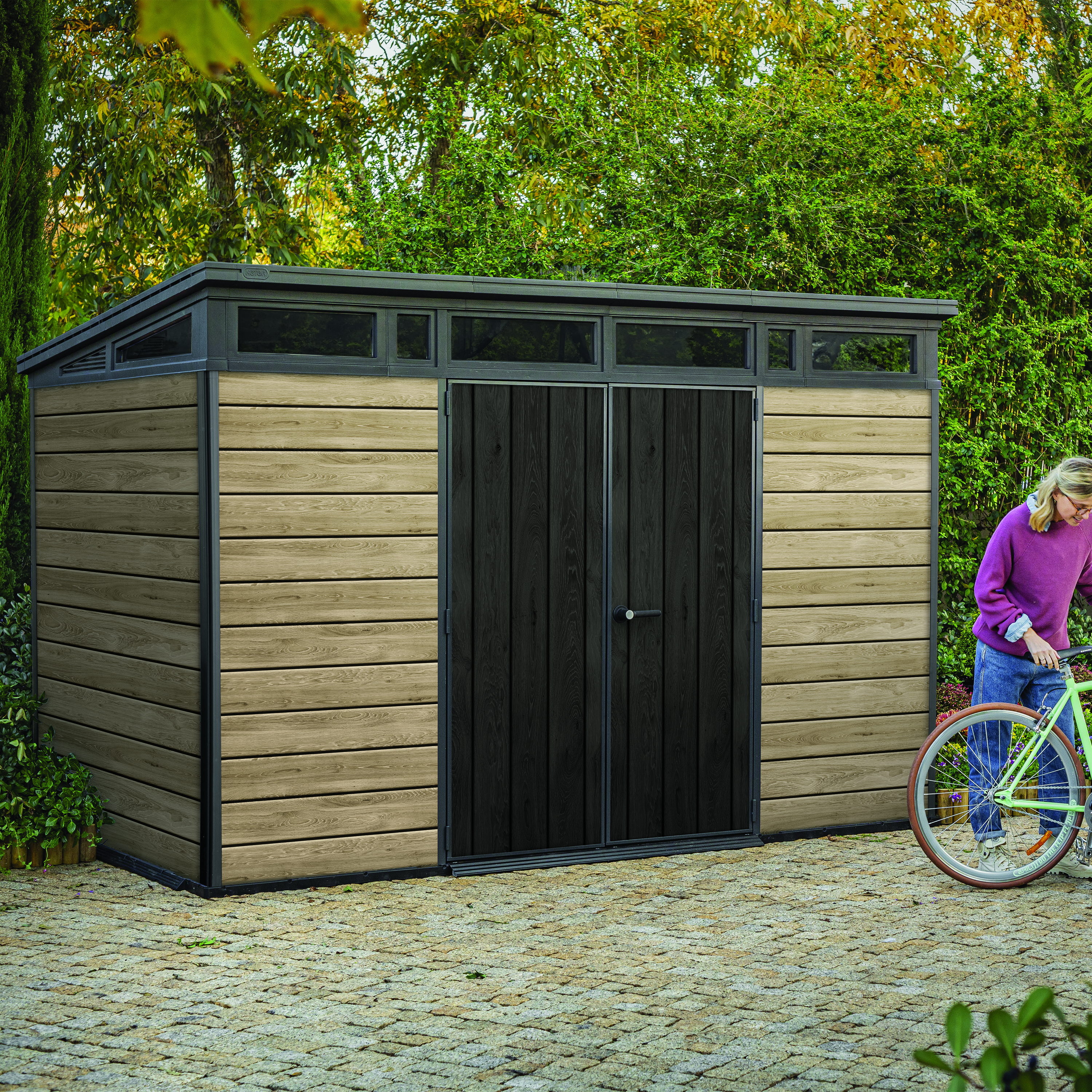 Keter Artisan Evotech Outdoor Garden Shed - 11 x 7ft