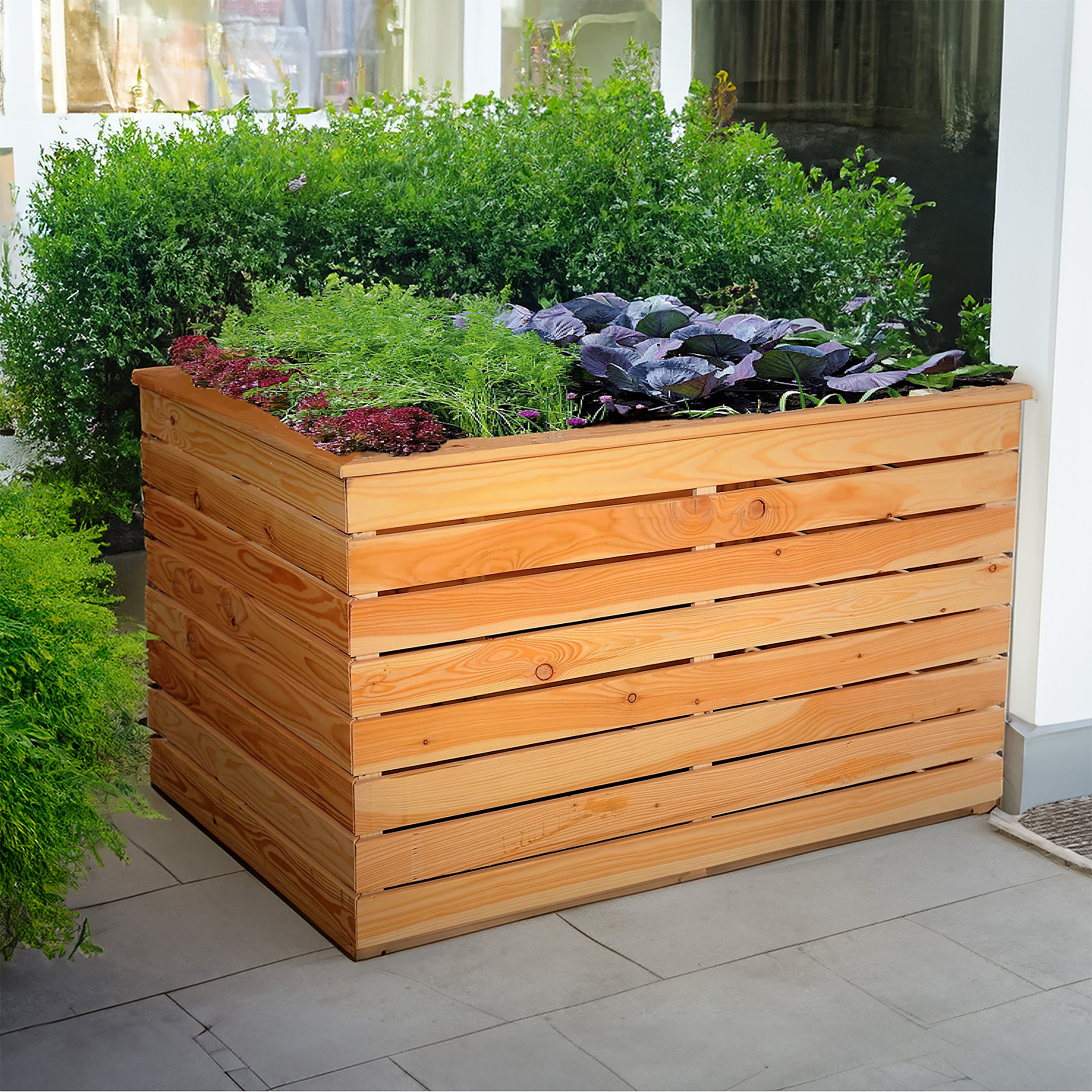 Shire Irena Larch Deep Trough Planter - 499L