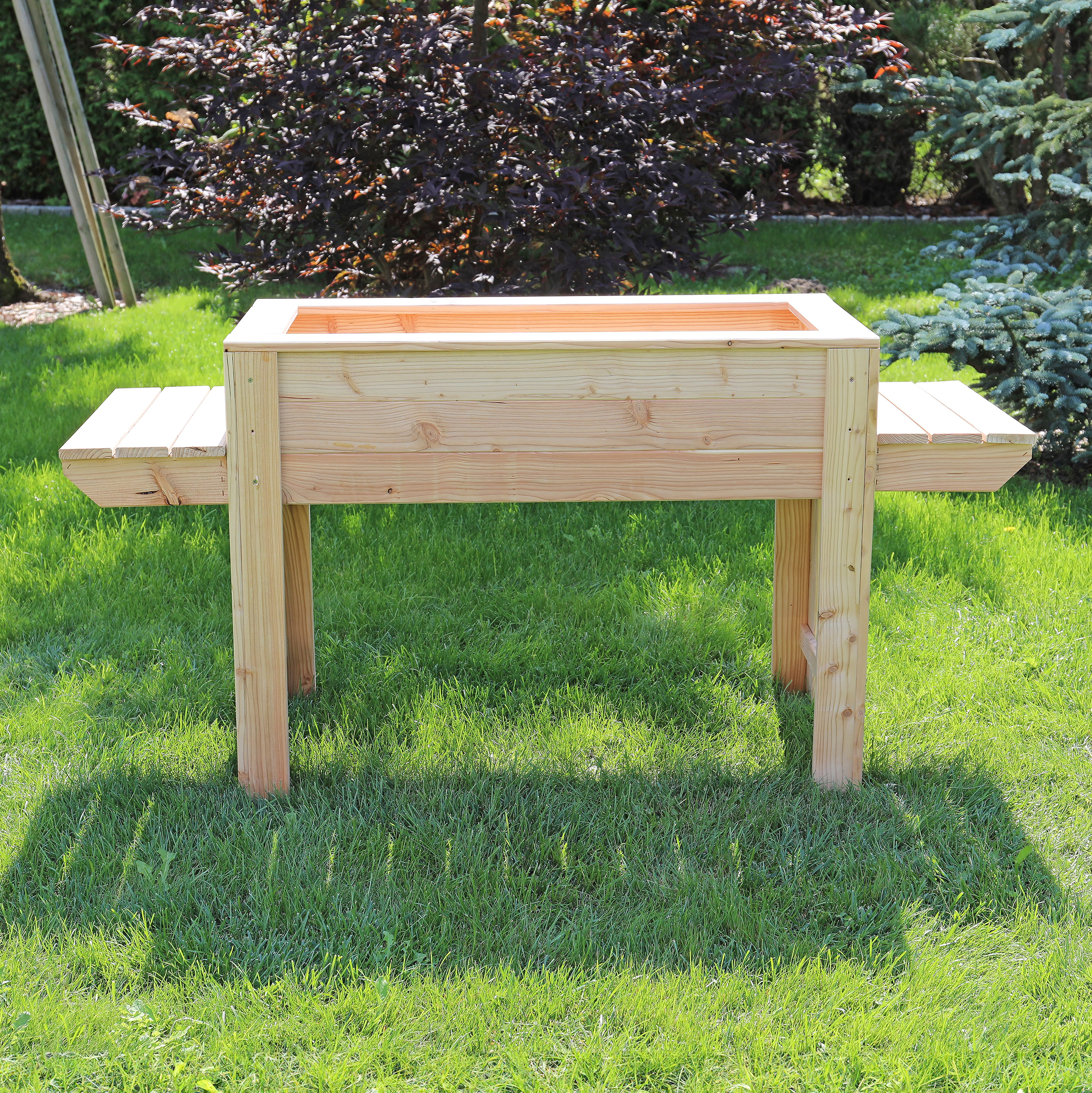Shire Dim Larch Planter with Two Shelves - 562L