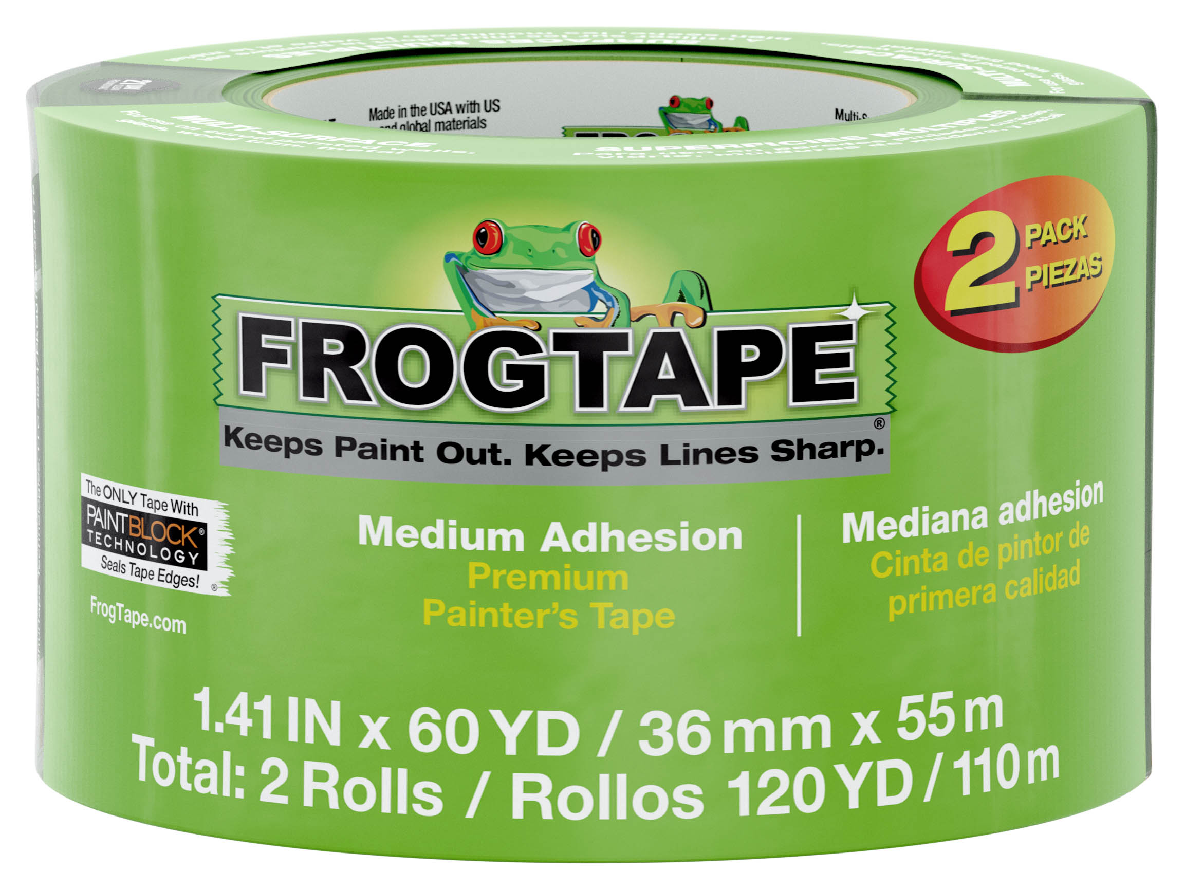 FrogTape Twin Pack - 36mm x 55m