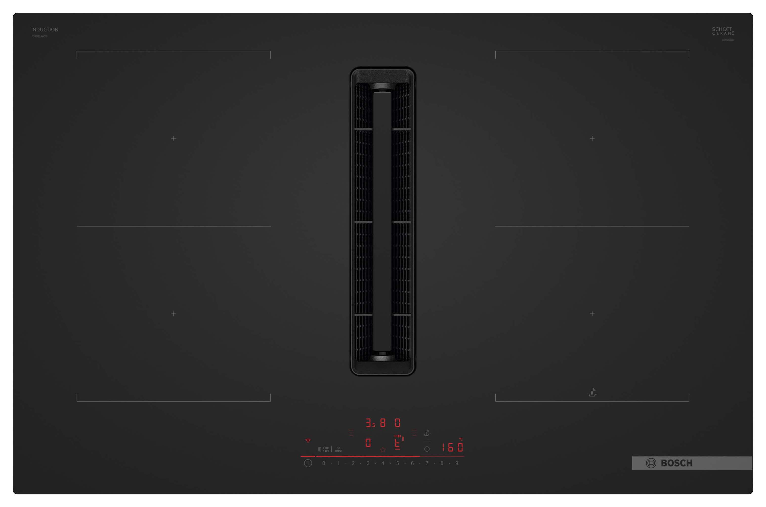 Bosch PVQ81AH26E Series 6 80cm Induction hob - Matt black