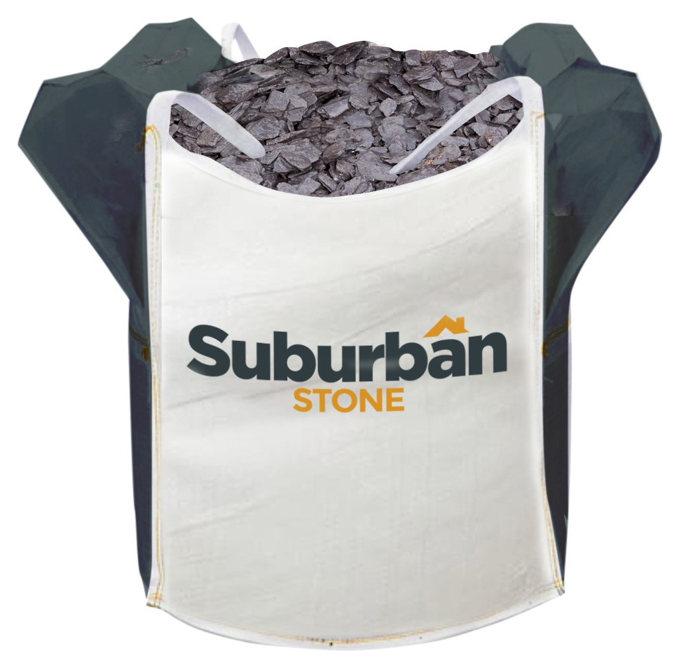 Suburban Stone 40mm Plum Slate Chippings - Jumbo