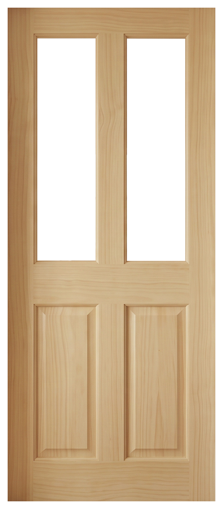 Wickes Skipton Glazed Clear Pine 4 Panel Internal Door - 1981 x 762mm