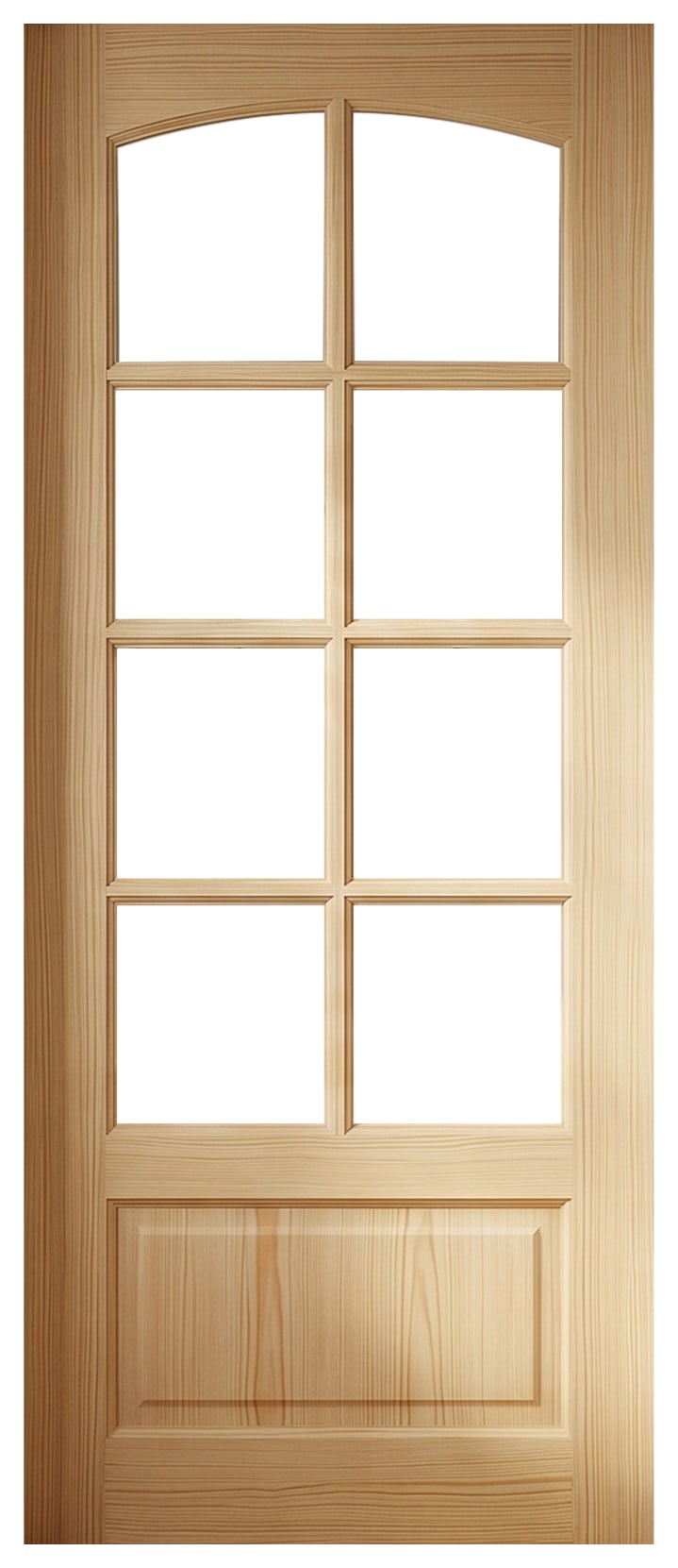 Wickes Clifton Glazed Clear Pine 9 Panel Internal Door - 1981 x 762mm