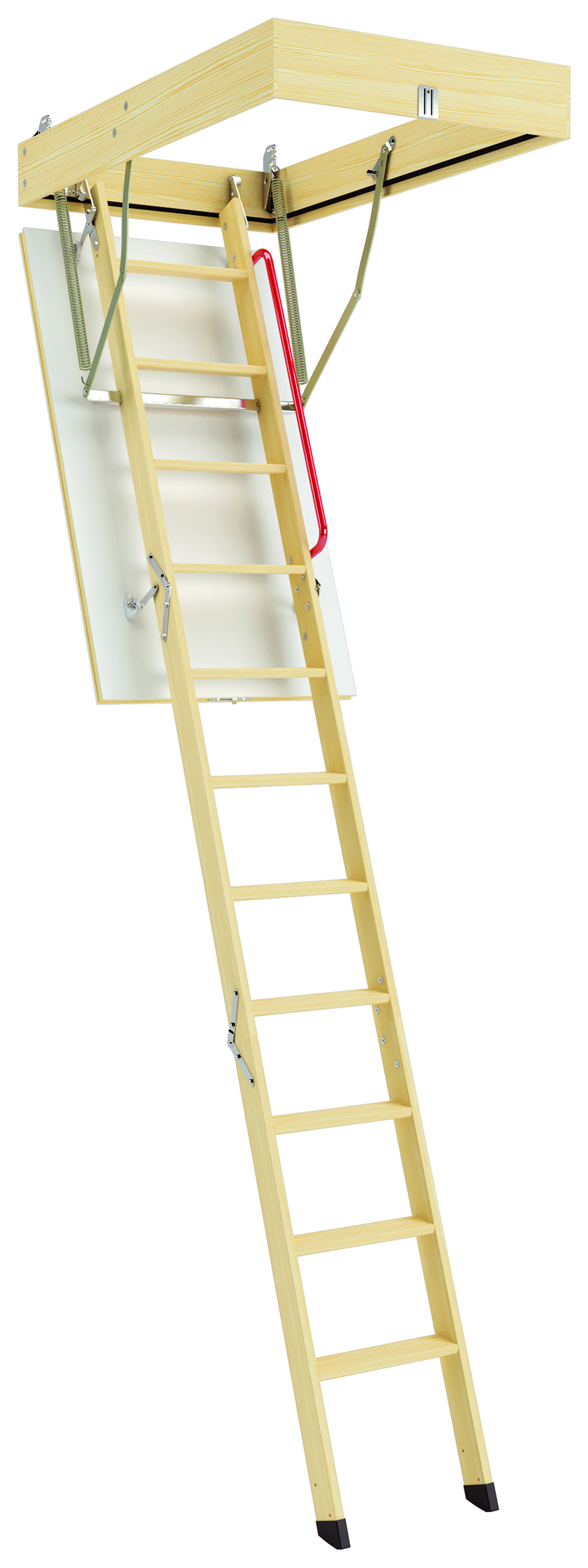 Fakro Lwk Komfort 3 Section 2.8m Timber Loft Ladder - 550 x 1110mm