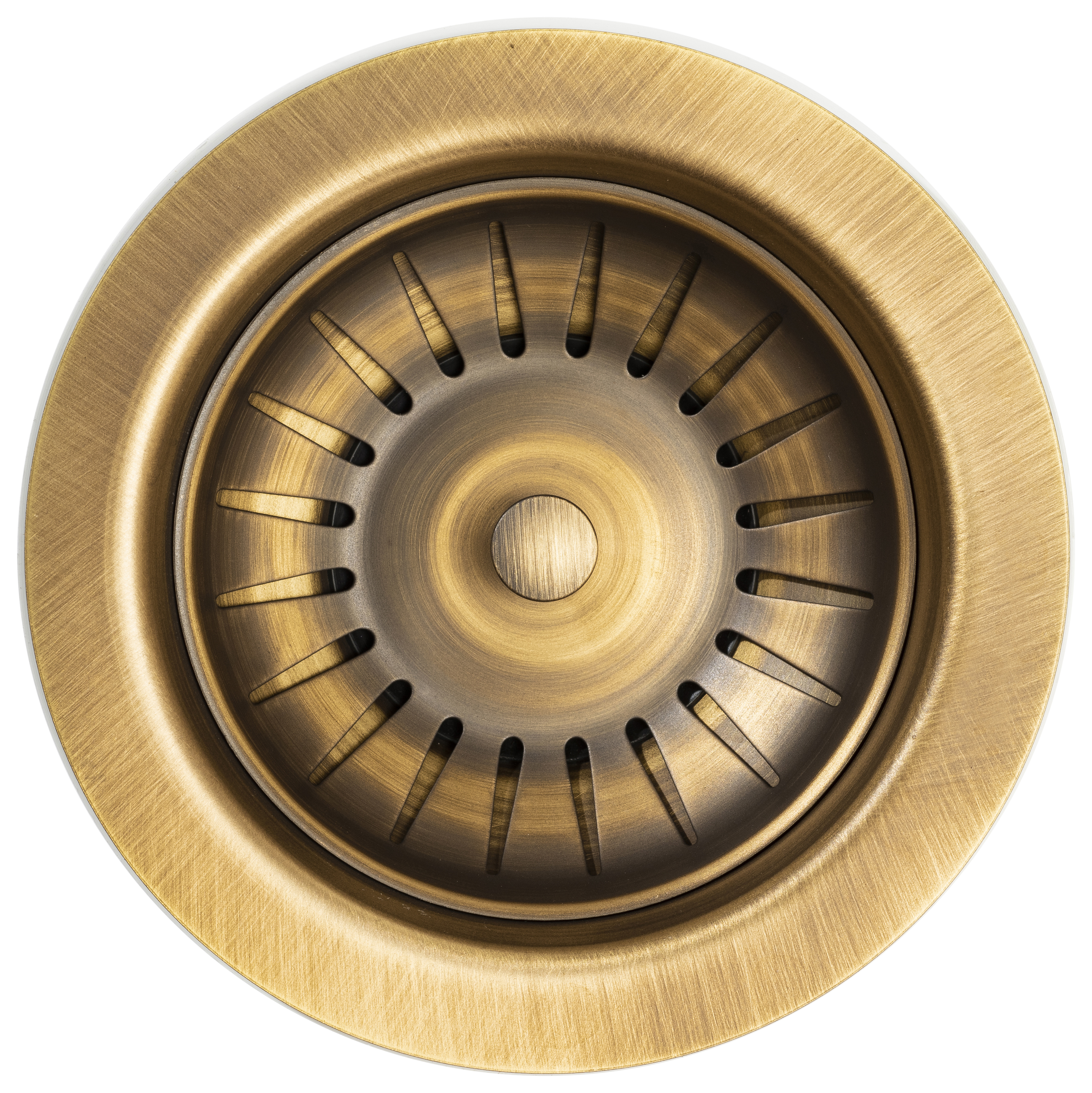 Abode Manual Basket Strainer Waste (90mm) - Antique Brass