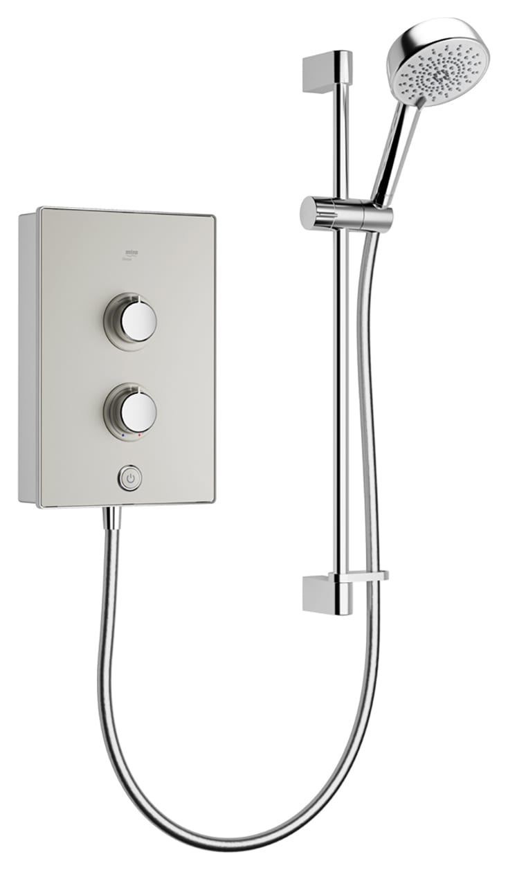 Mira Decor 9.5kW Electric Shower Single Outlet - Warm Silver