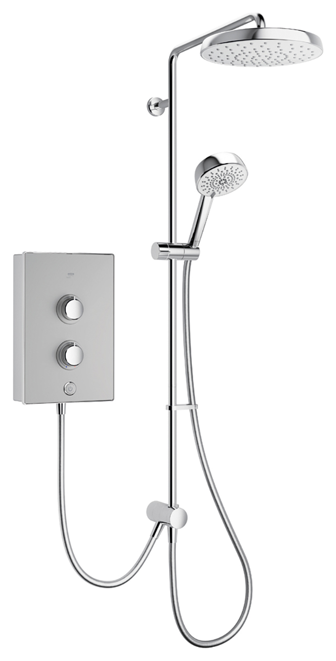 Mira Decor Dual 9.5kW Electric Shower - Warm Silver